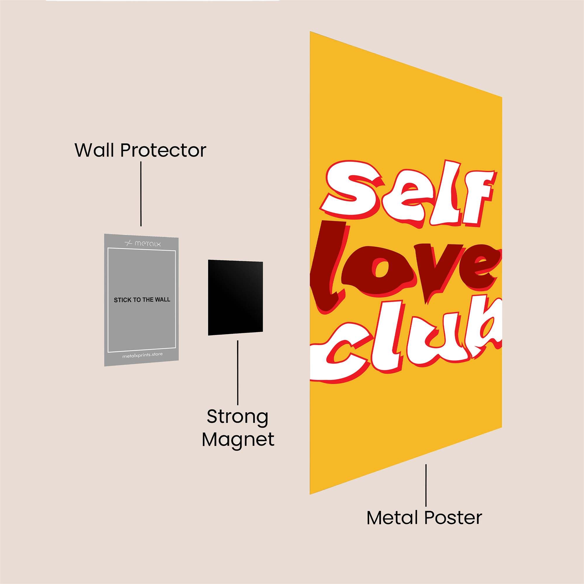 Love Embrace Safe Wall Magnetic / M