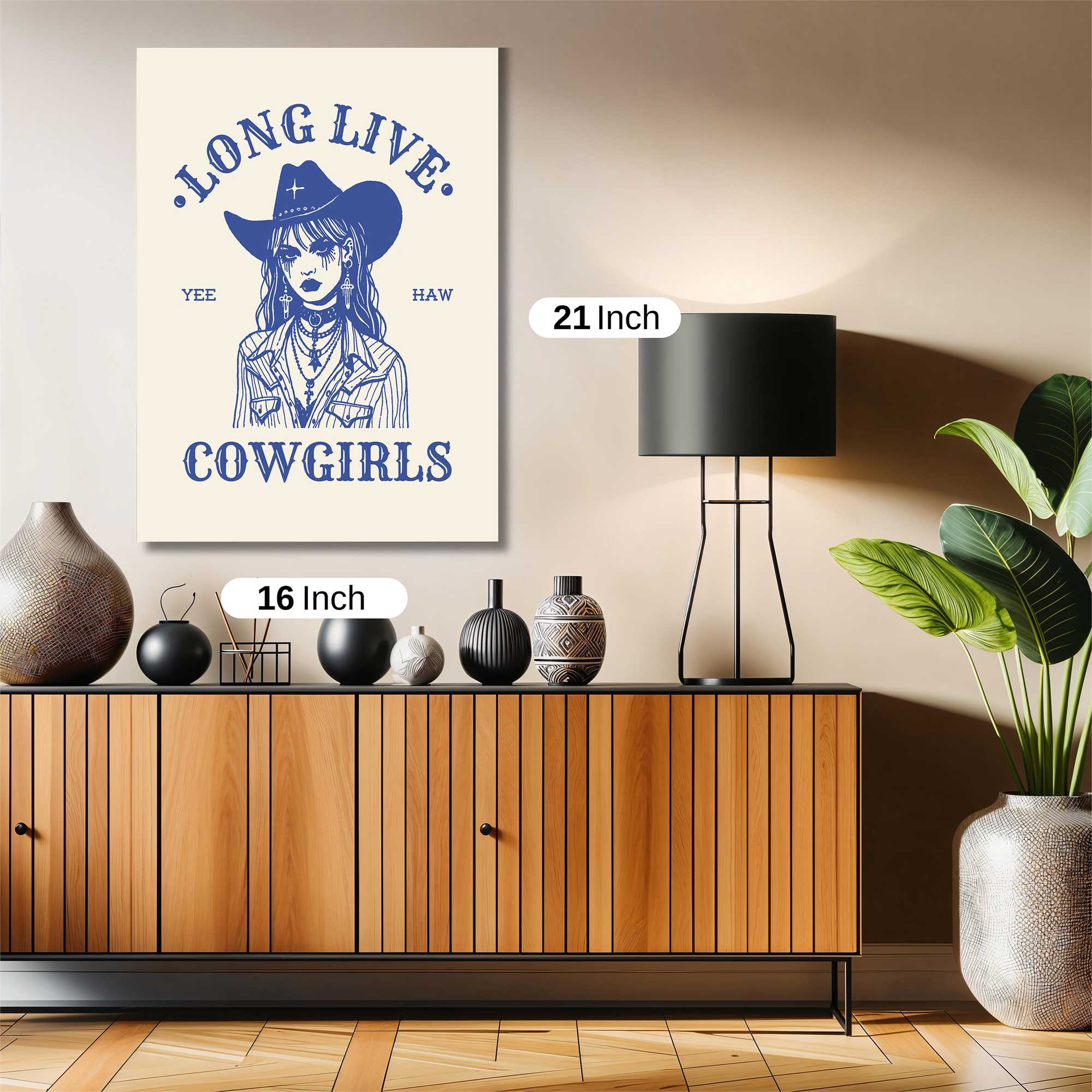 Cowgirl Rebel Safe Wall Magnetic / M
