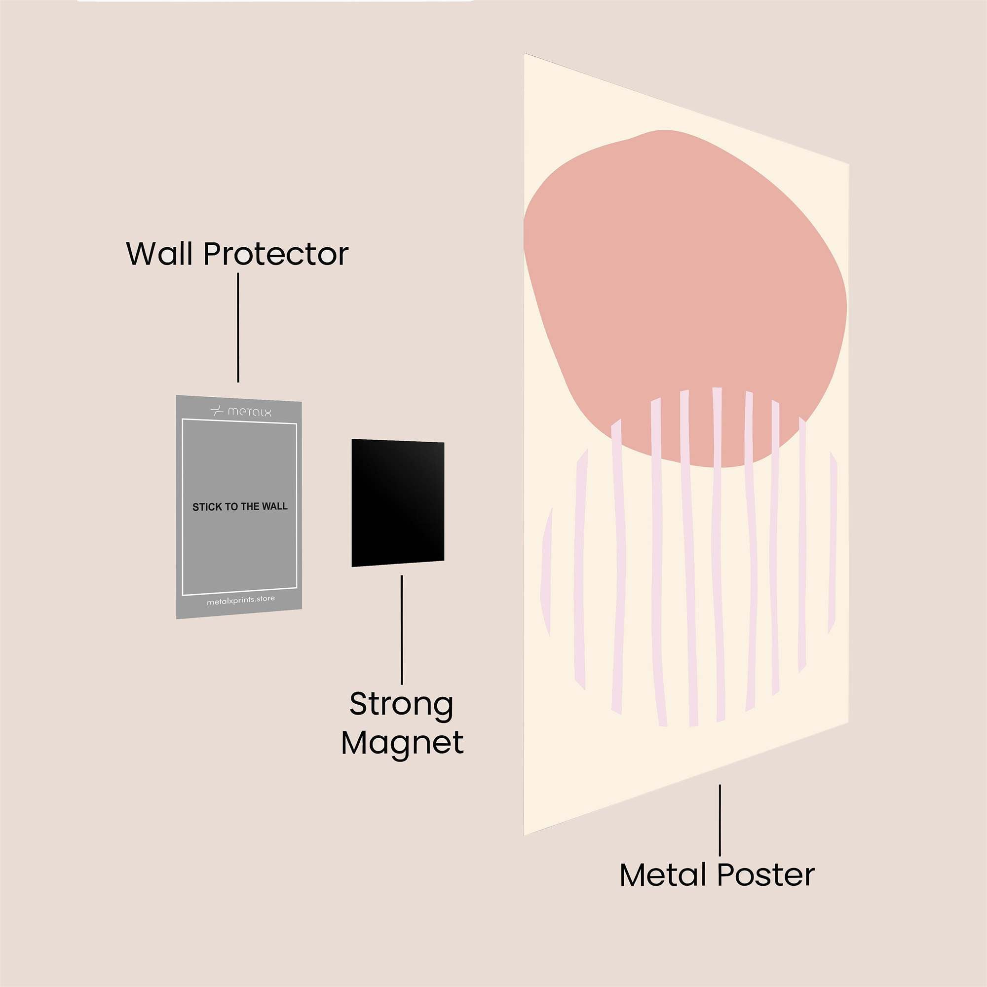 Sunset Calm Safe Wall Magnetic / M