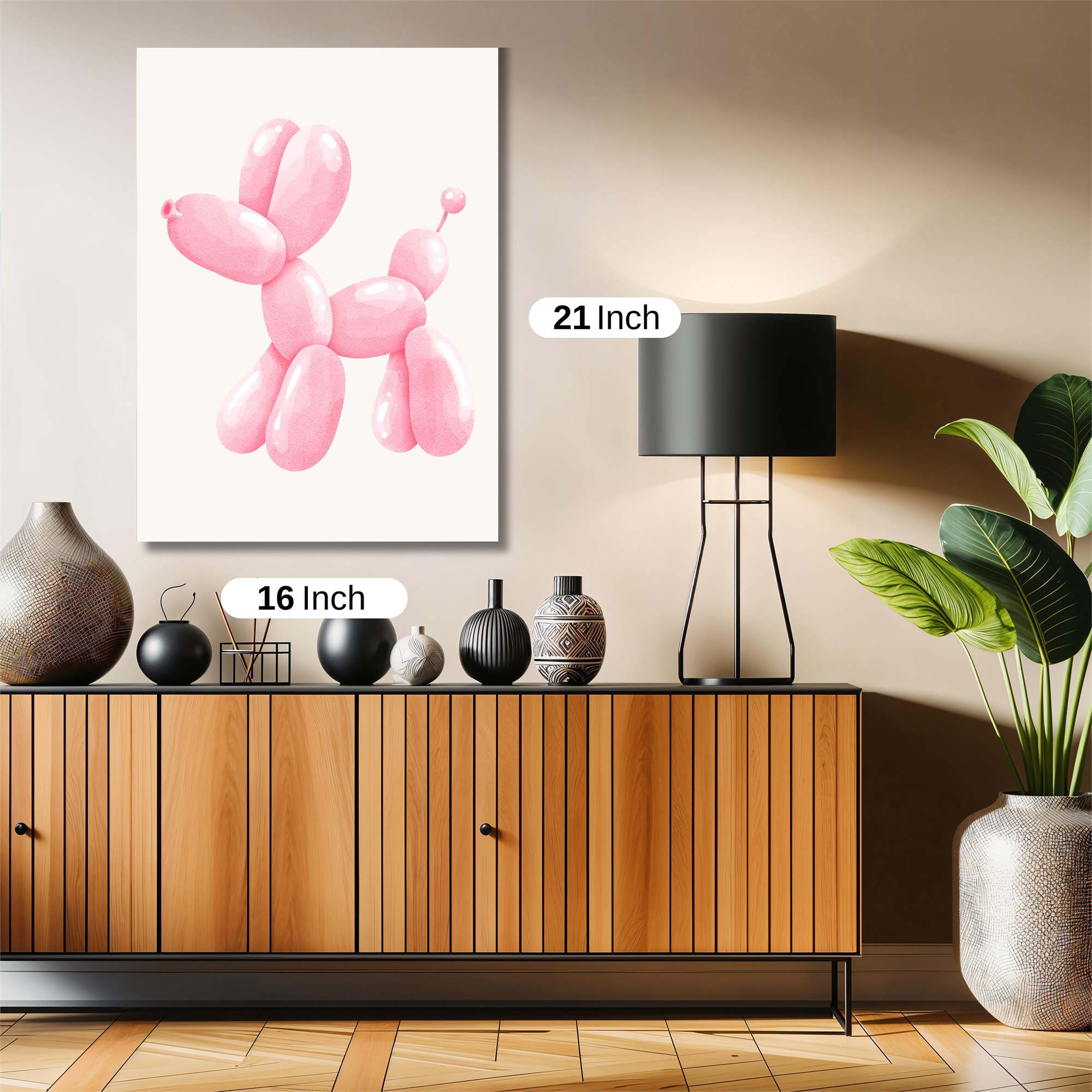 Poodle Whimsy Safe Wall Magnetic / M