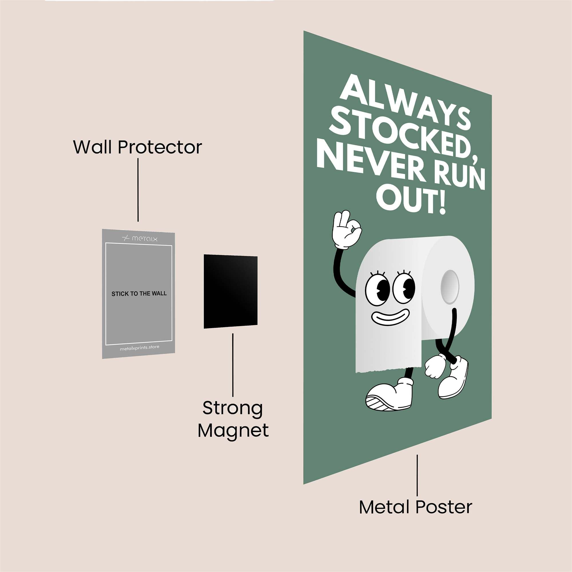 Toilet Triumph Safe Wall Magnetic / M