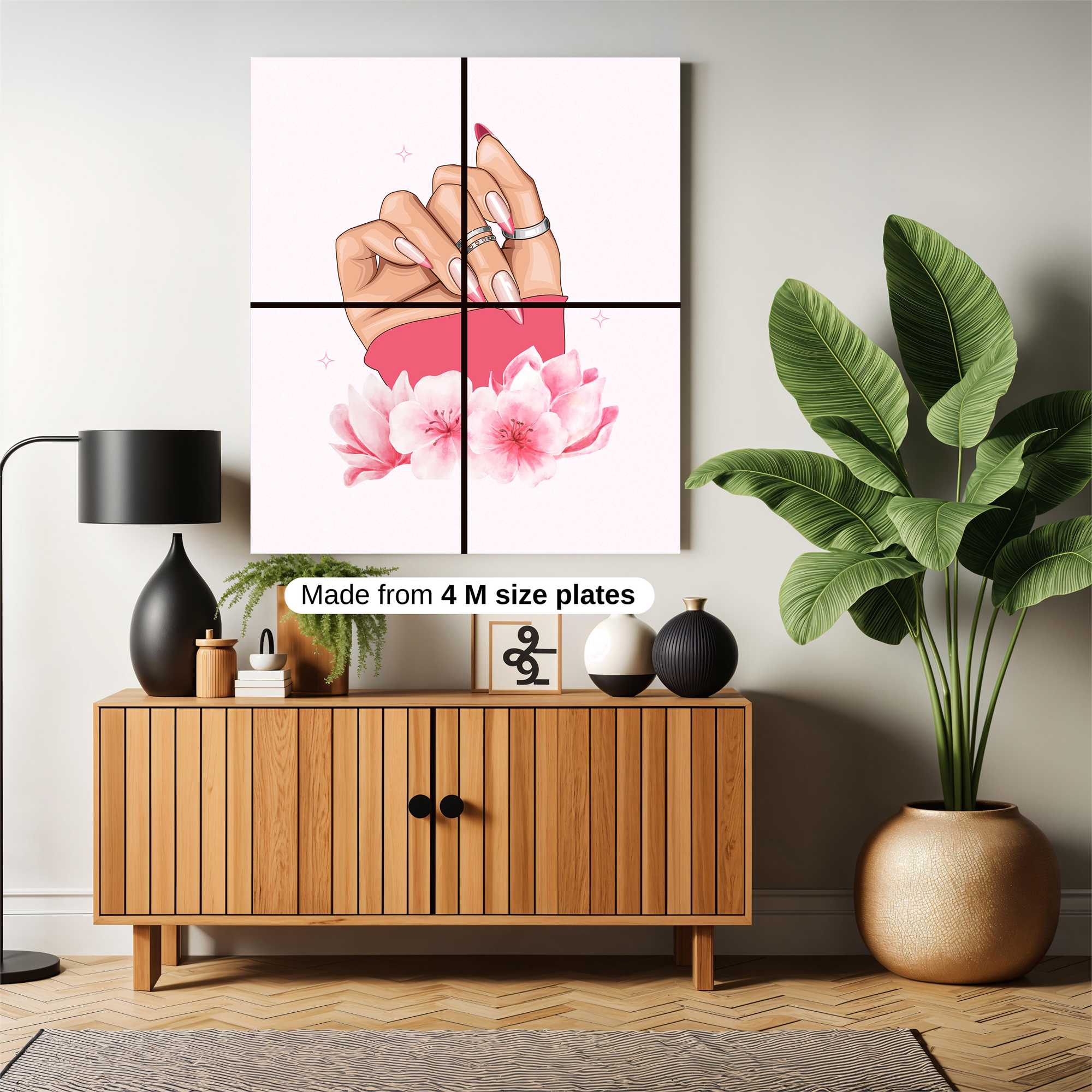 Flower Elegance Safe Wall Magnetic / M