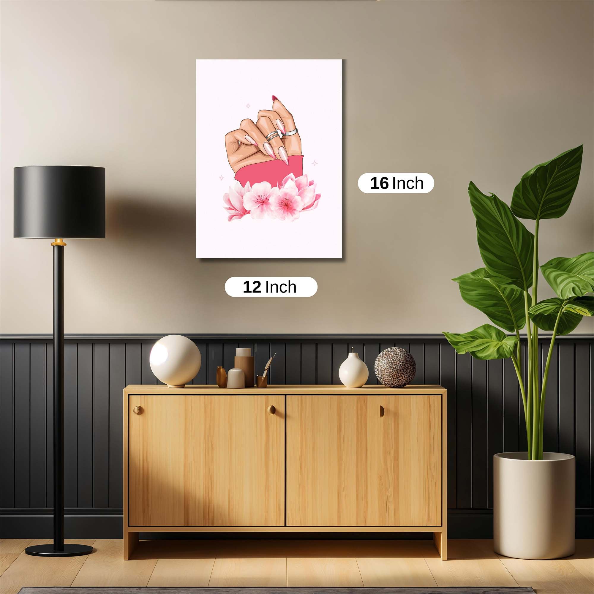 Flower Elegance Safe Wall Magnetic / M