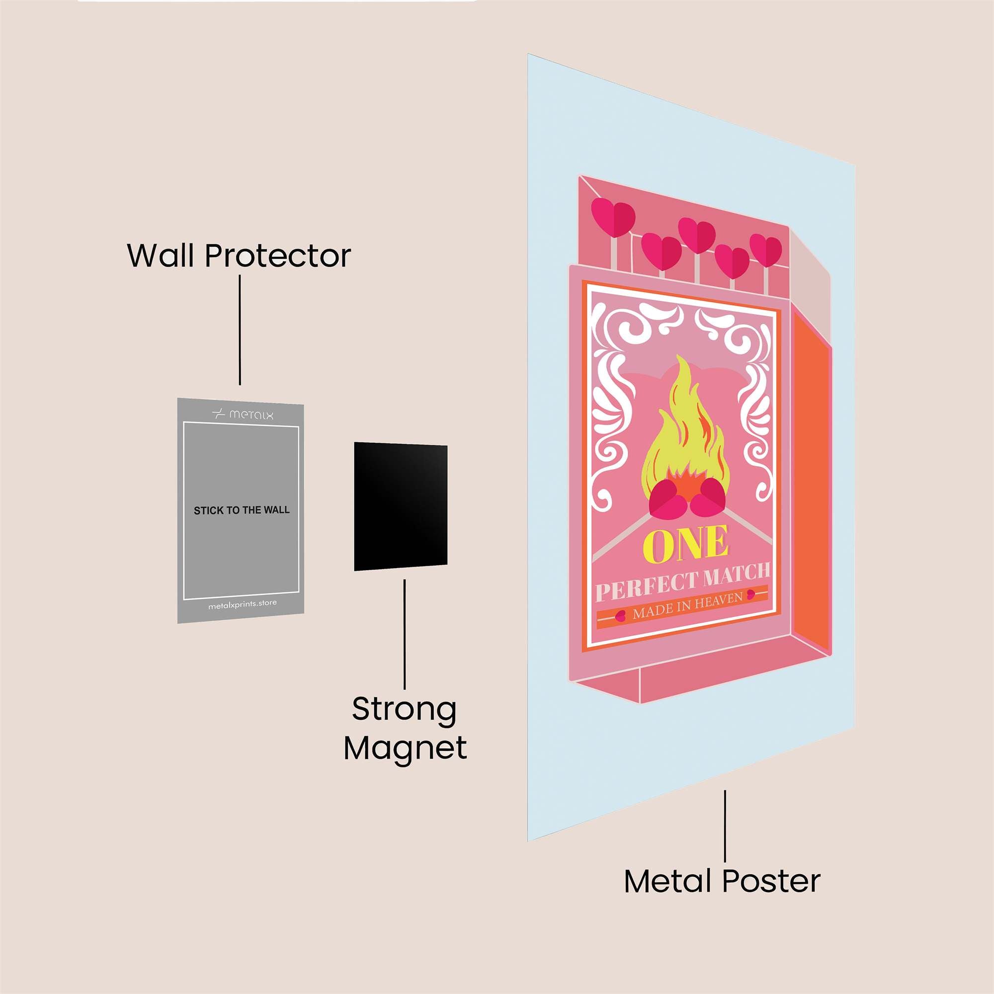 Love Ignited Safe Wall Magnetic / M