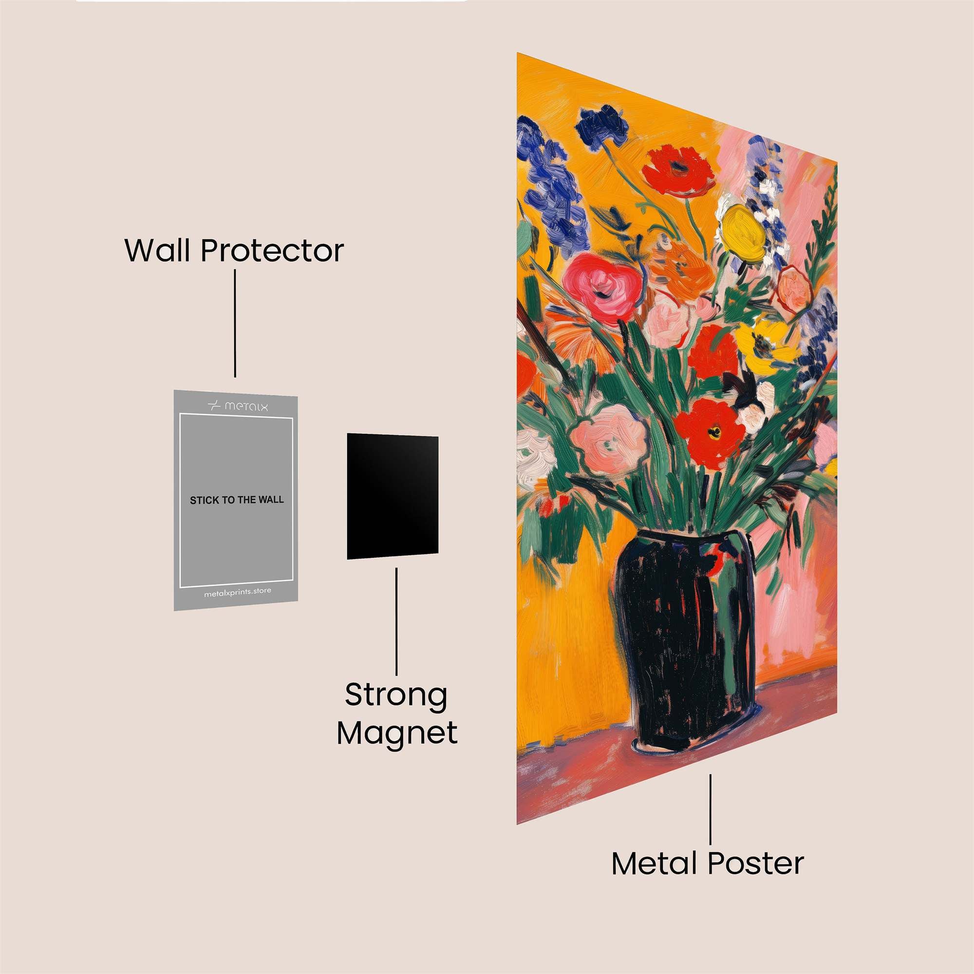 Floral Joy Safe Wall Magnetic / M