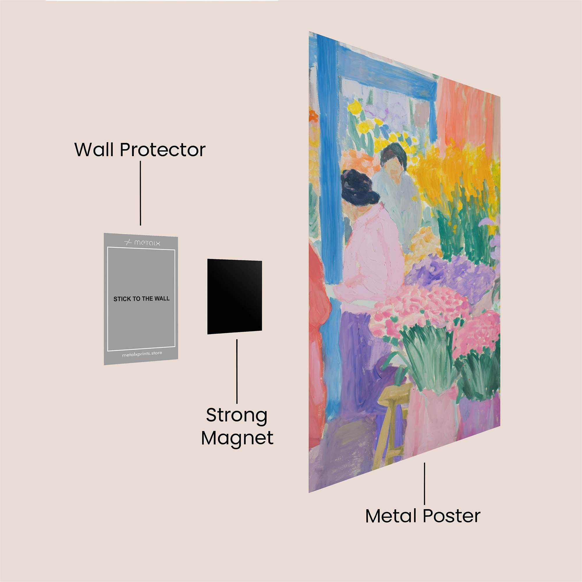 Floral Joy Safe Wall Magnetic / M