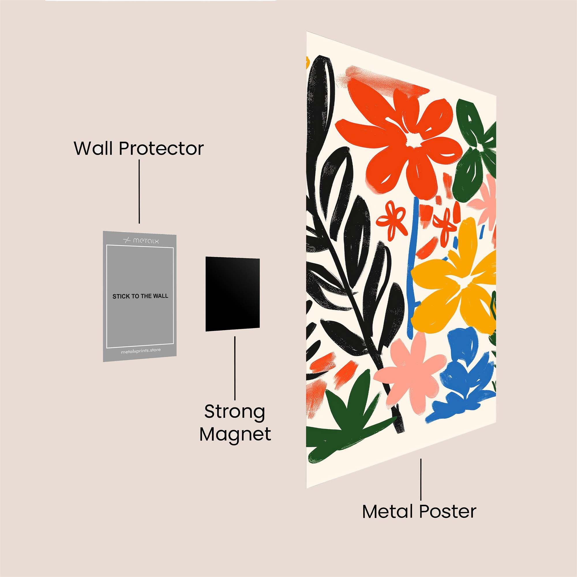Floral Fiesta Safe Wall Magnetic / M