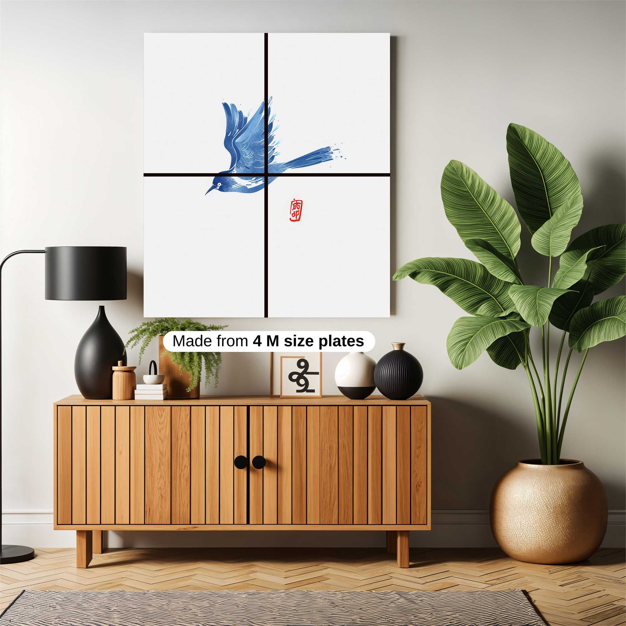 Blue Serenity Safe Wall Magnetic / M