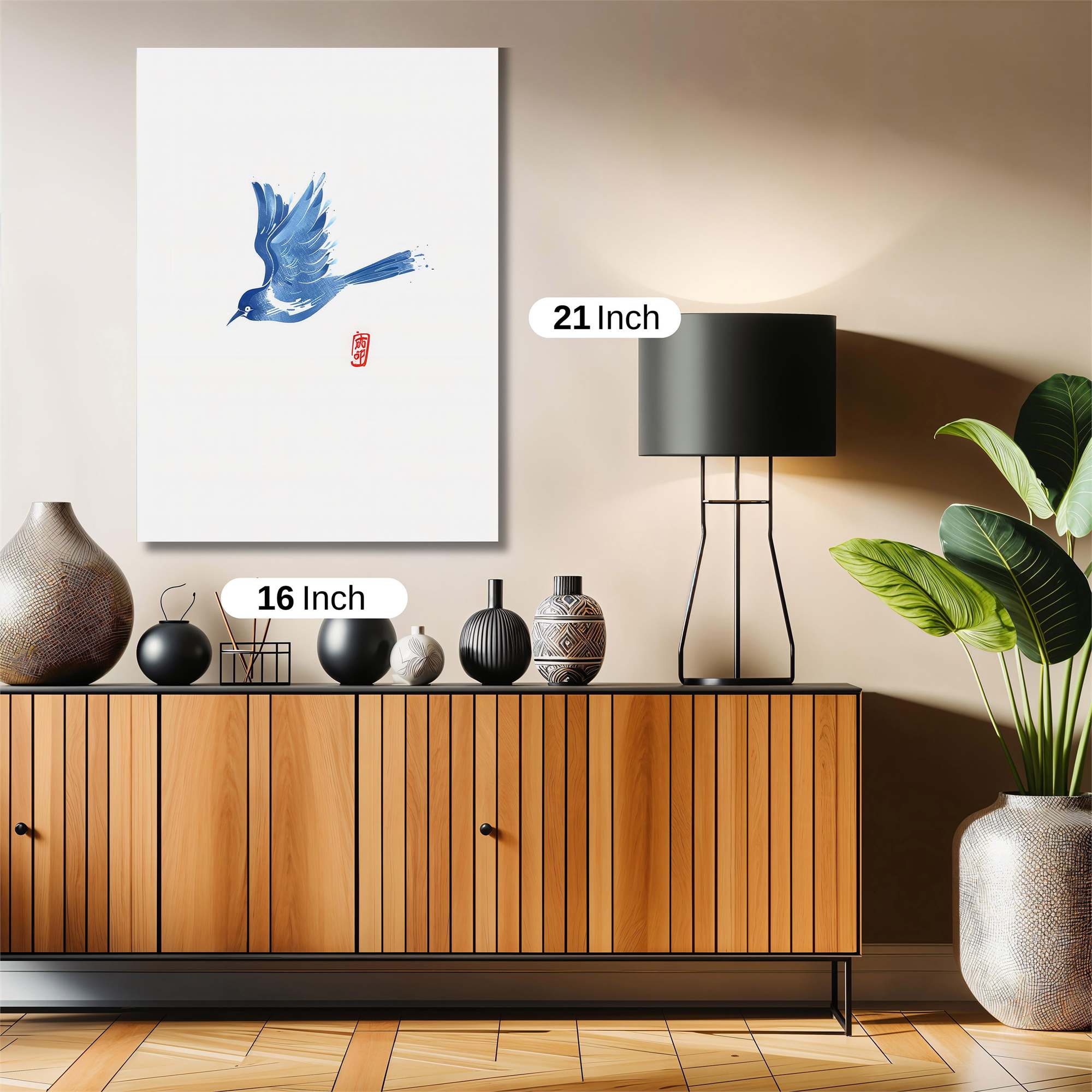 Blue Serenity Safe Wall Magnetic / M