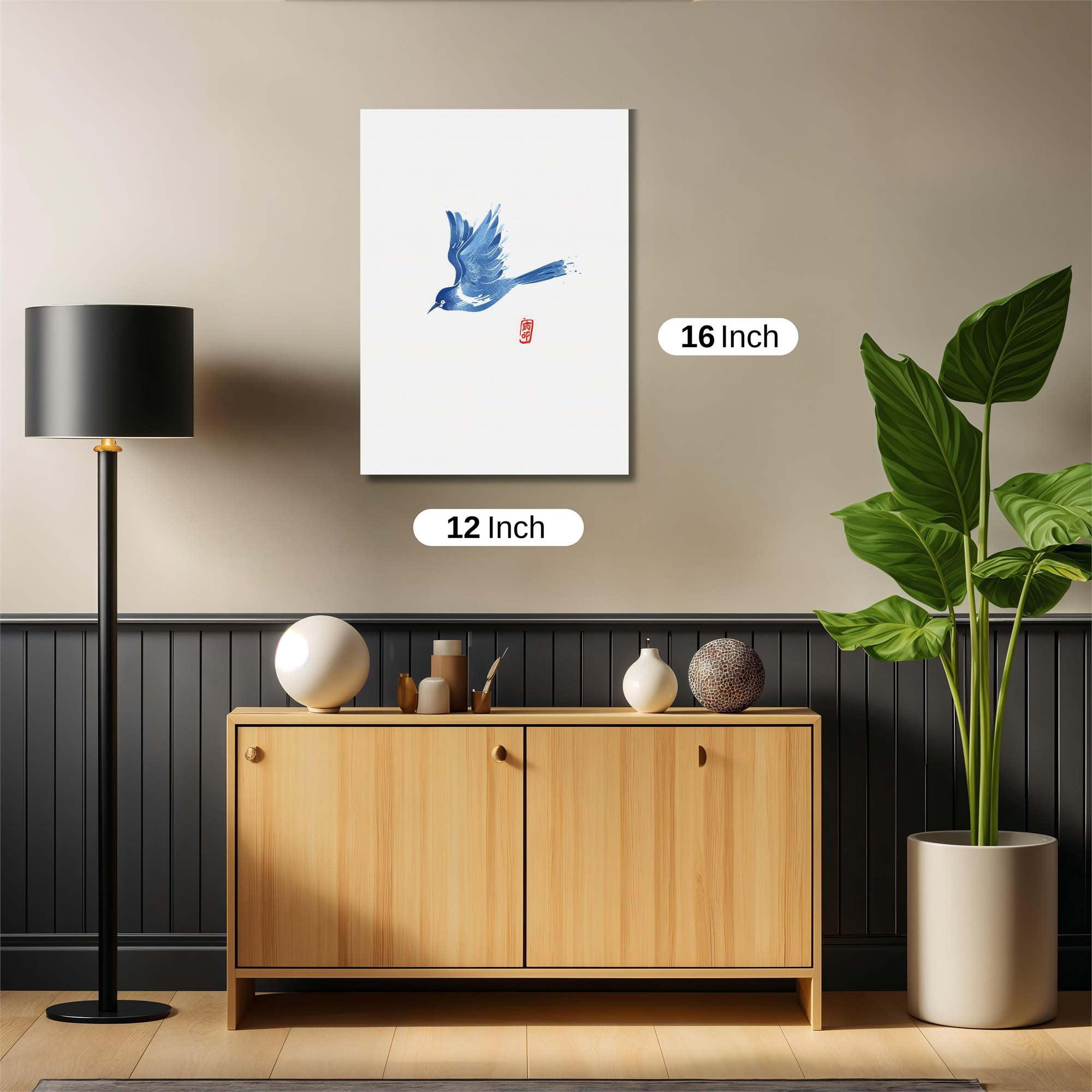 Blue Serenity Safe Wall Magnetic / M