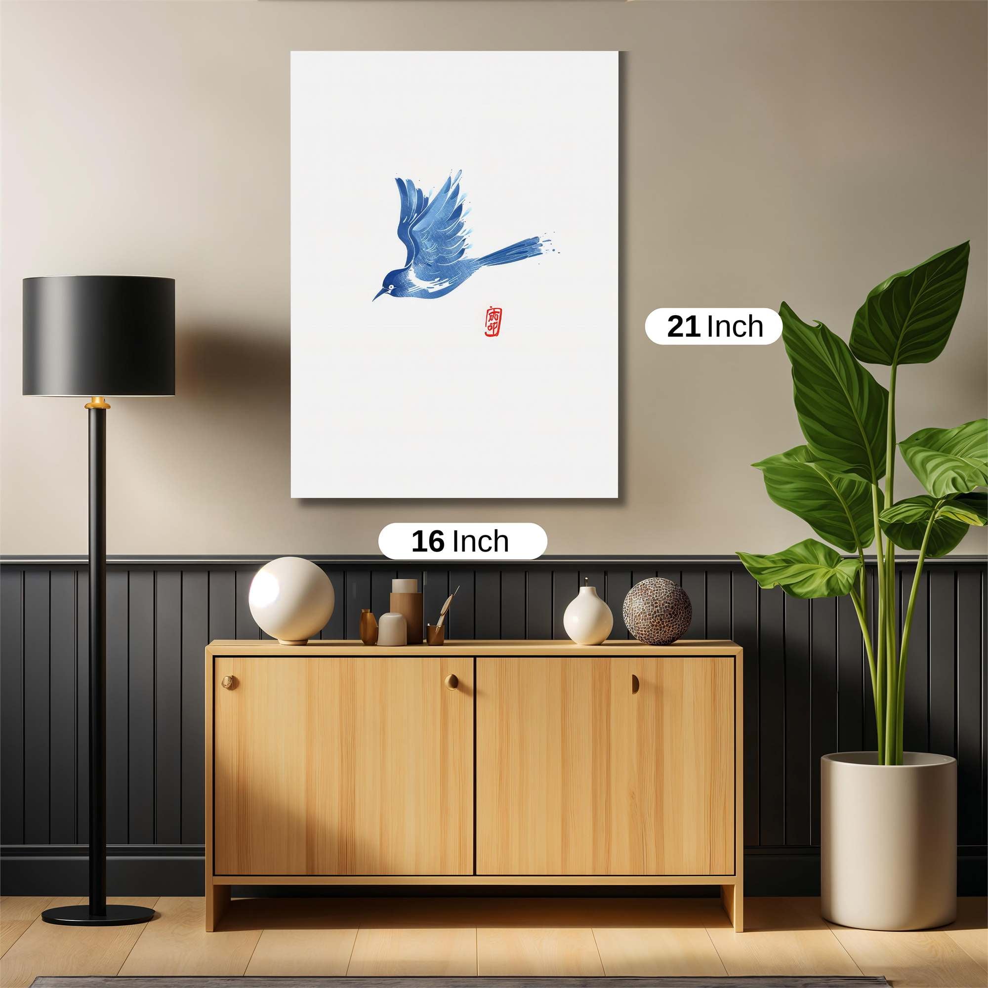 Blue Serenity Safe Wall Magnetic / M