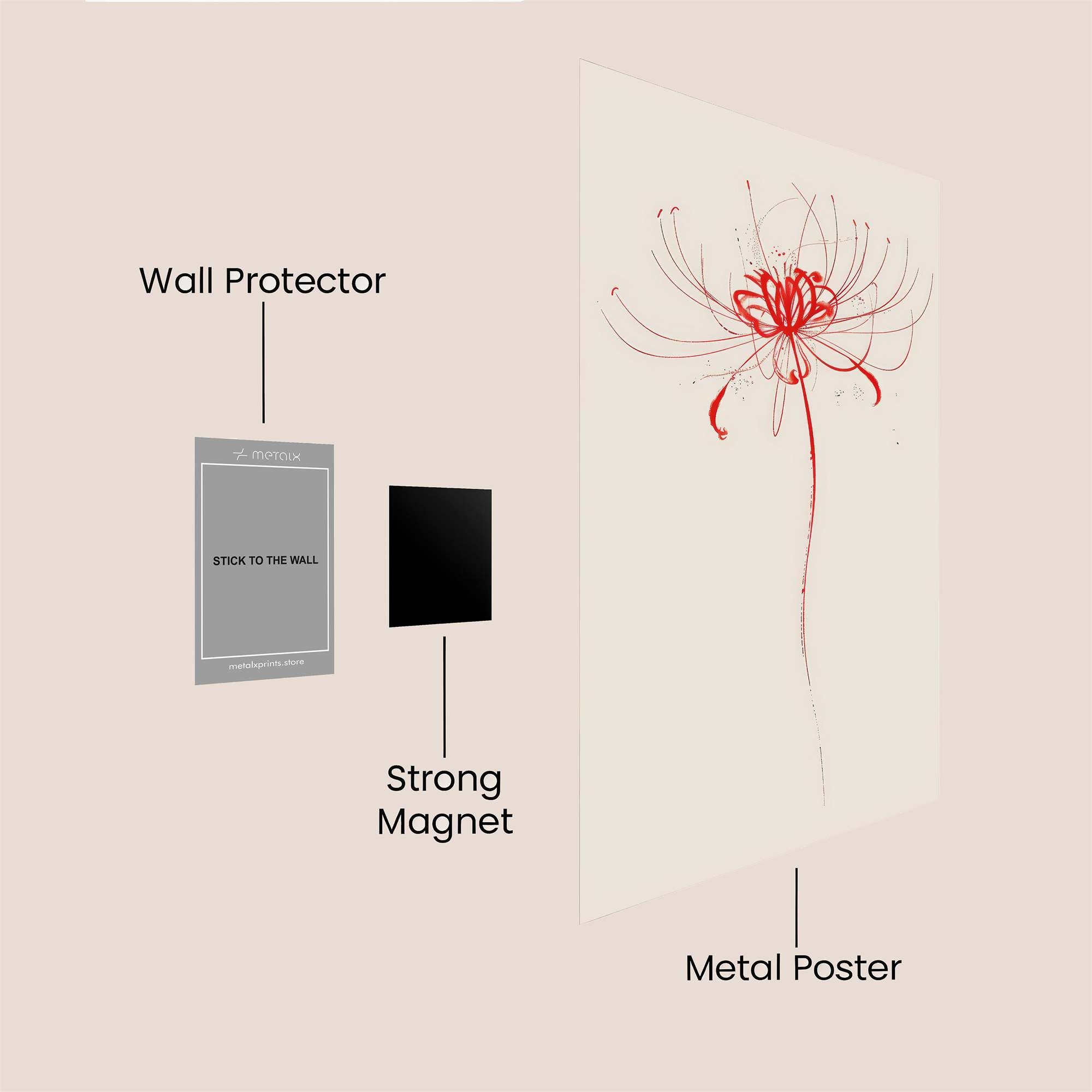 Red Requiem Safe Wall Magnetic / M