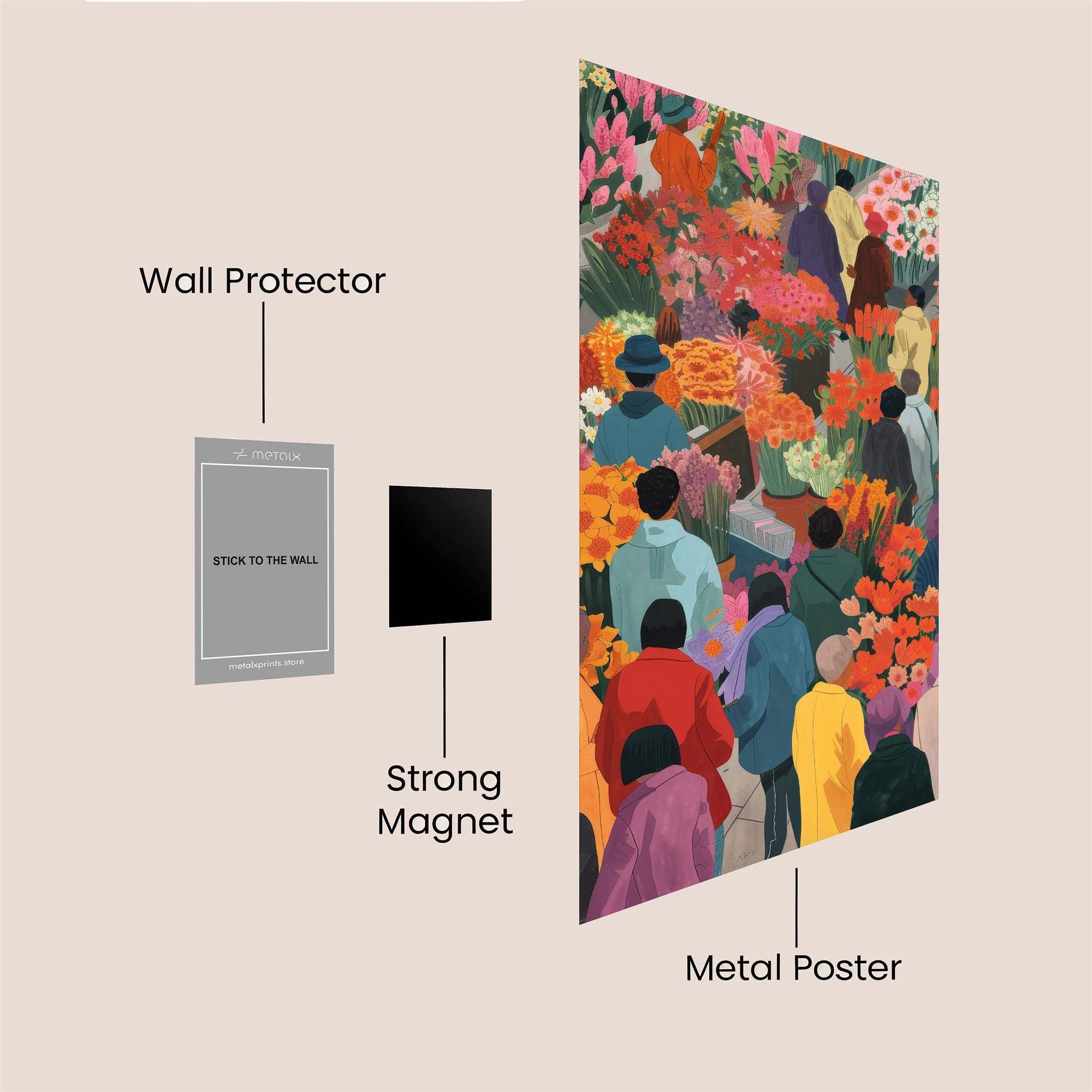 Flower Fiesta Safe Wall Magnetic / M