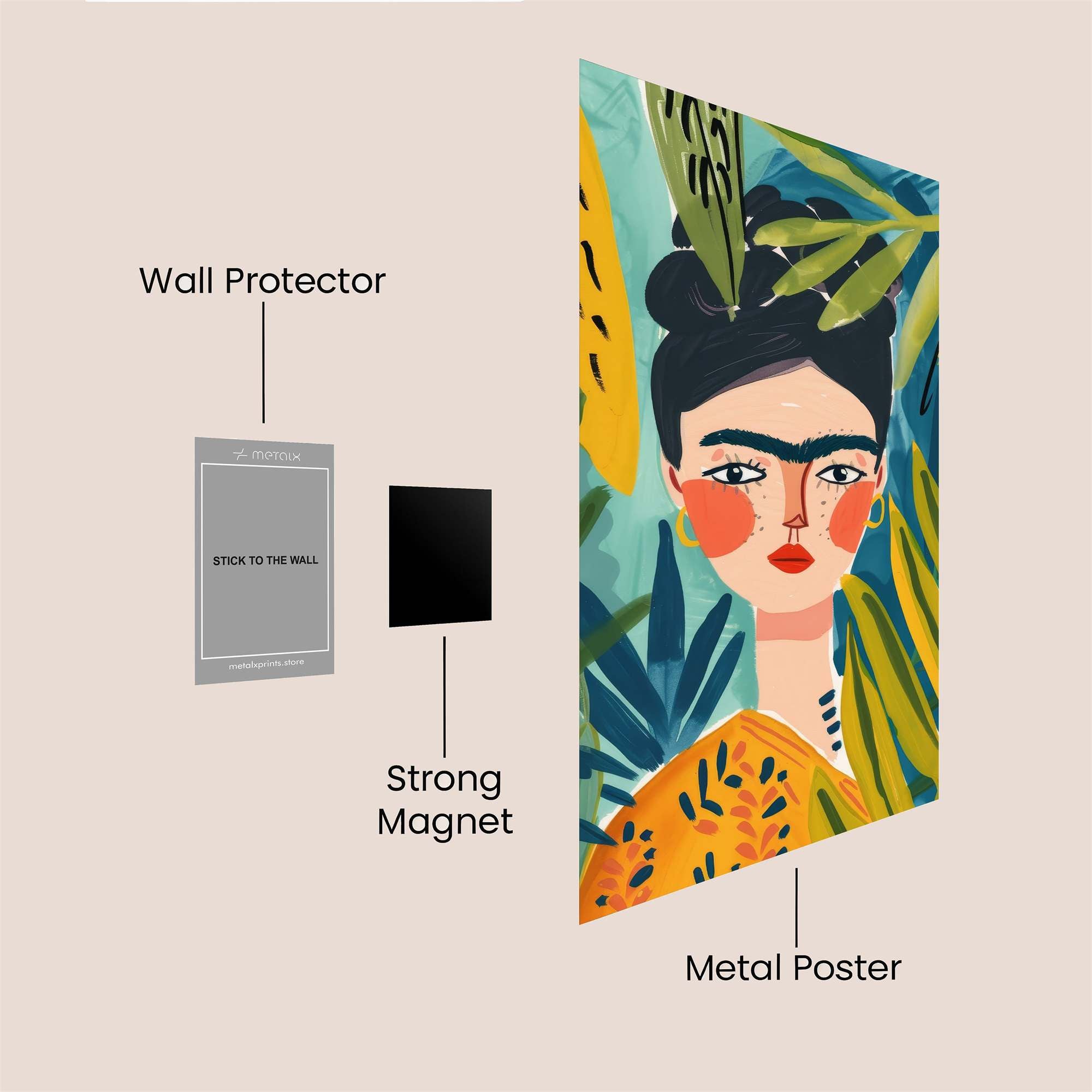 Frida Vibrant Safe Wall Magnetic / M