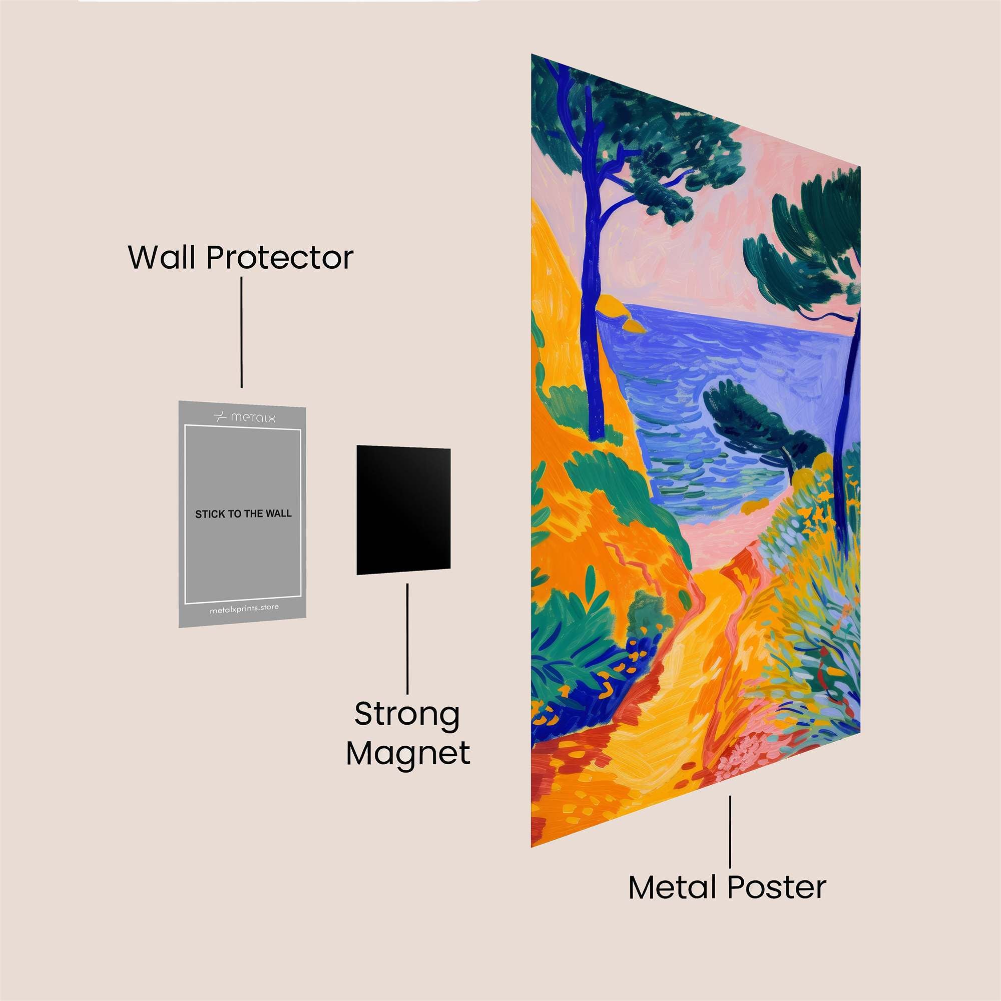 Coastal Serenity Safe Wall Magnetic / M