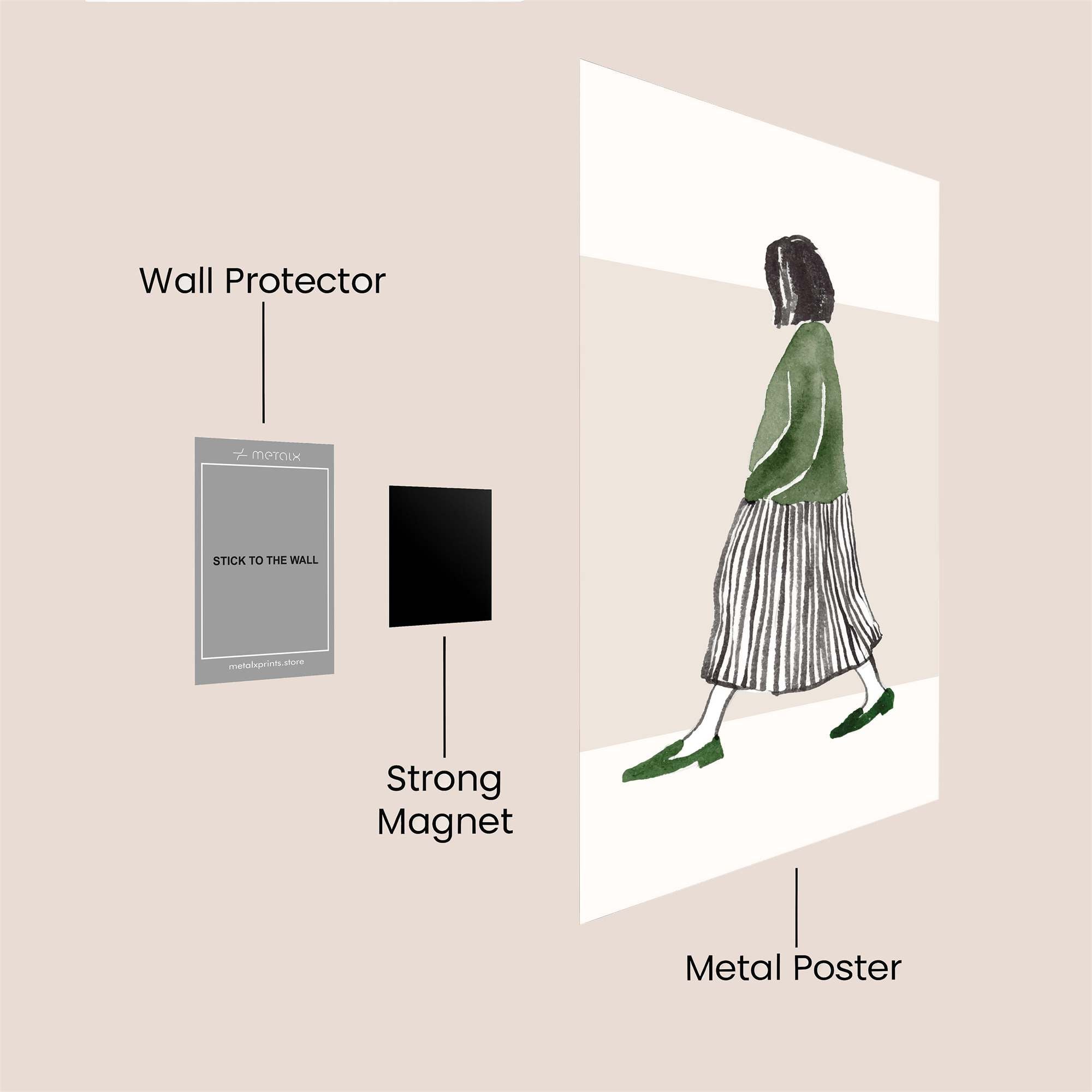 Graceful Walk Safe Wall Magnetic / M