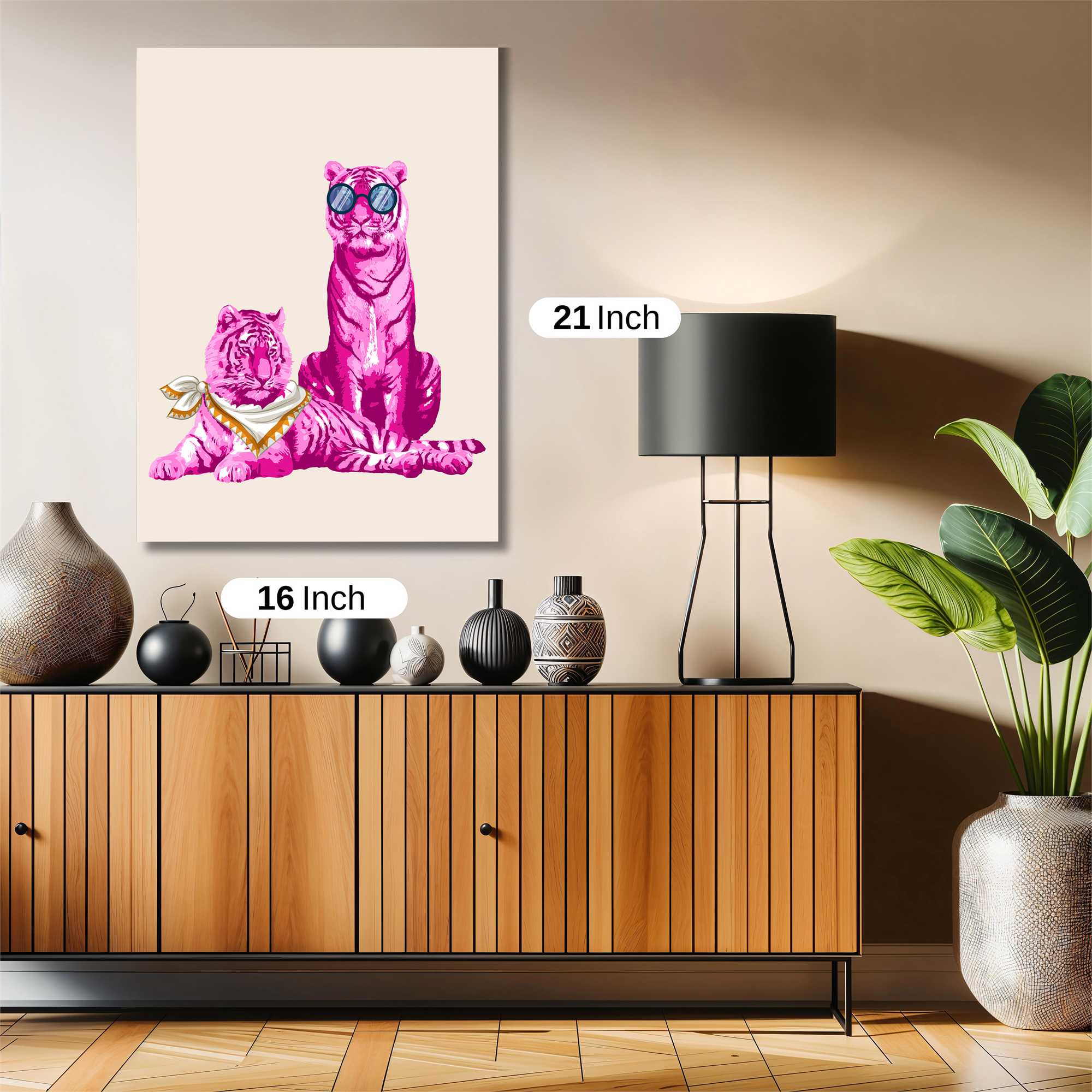 Tigers Whimsical Safe Wall Magnetic / M