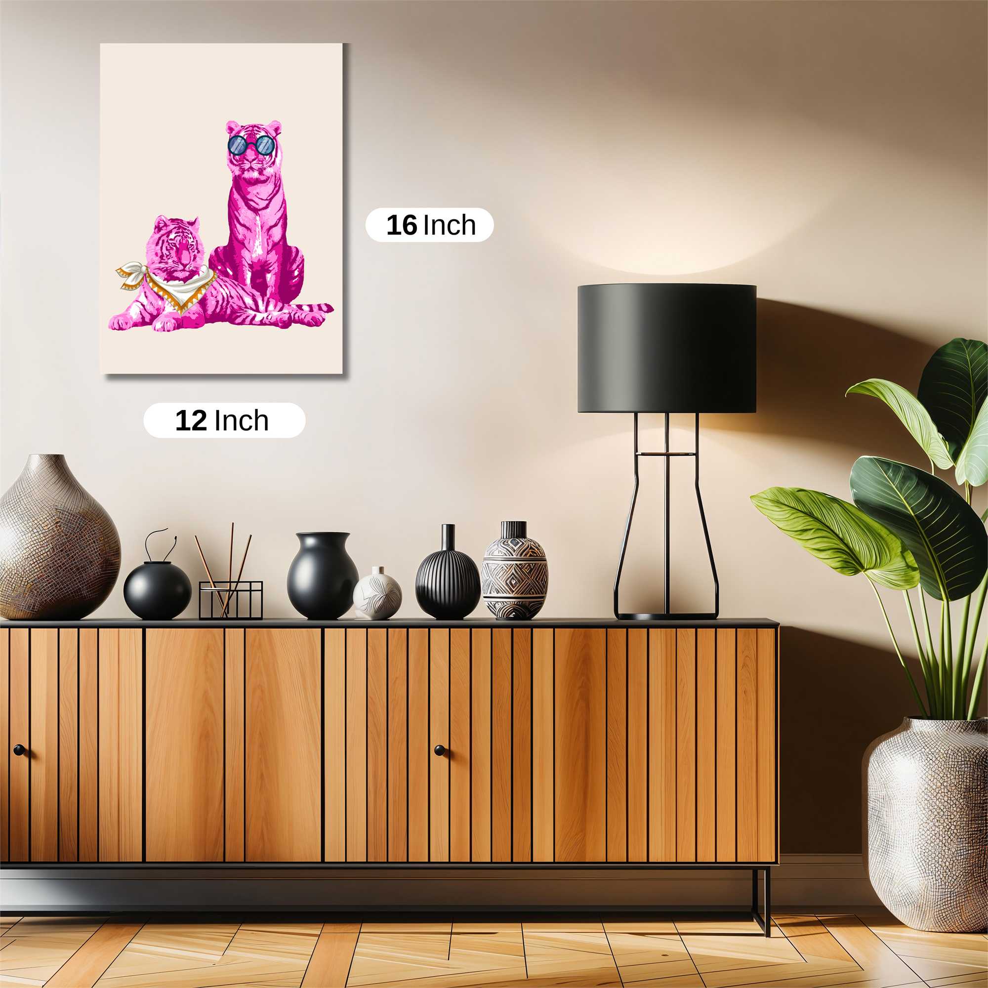 Tigers Whimsical Safe Wall Magnetic / M