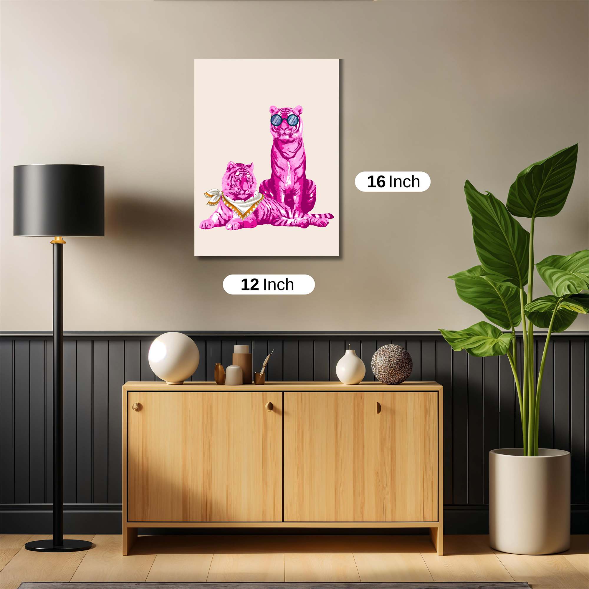 Tigers Whimsical Safe Wall Magnetic / M