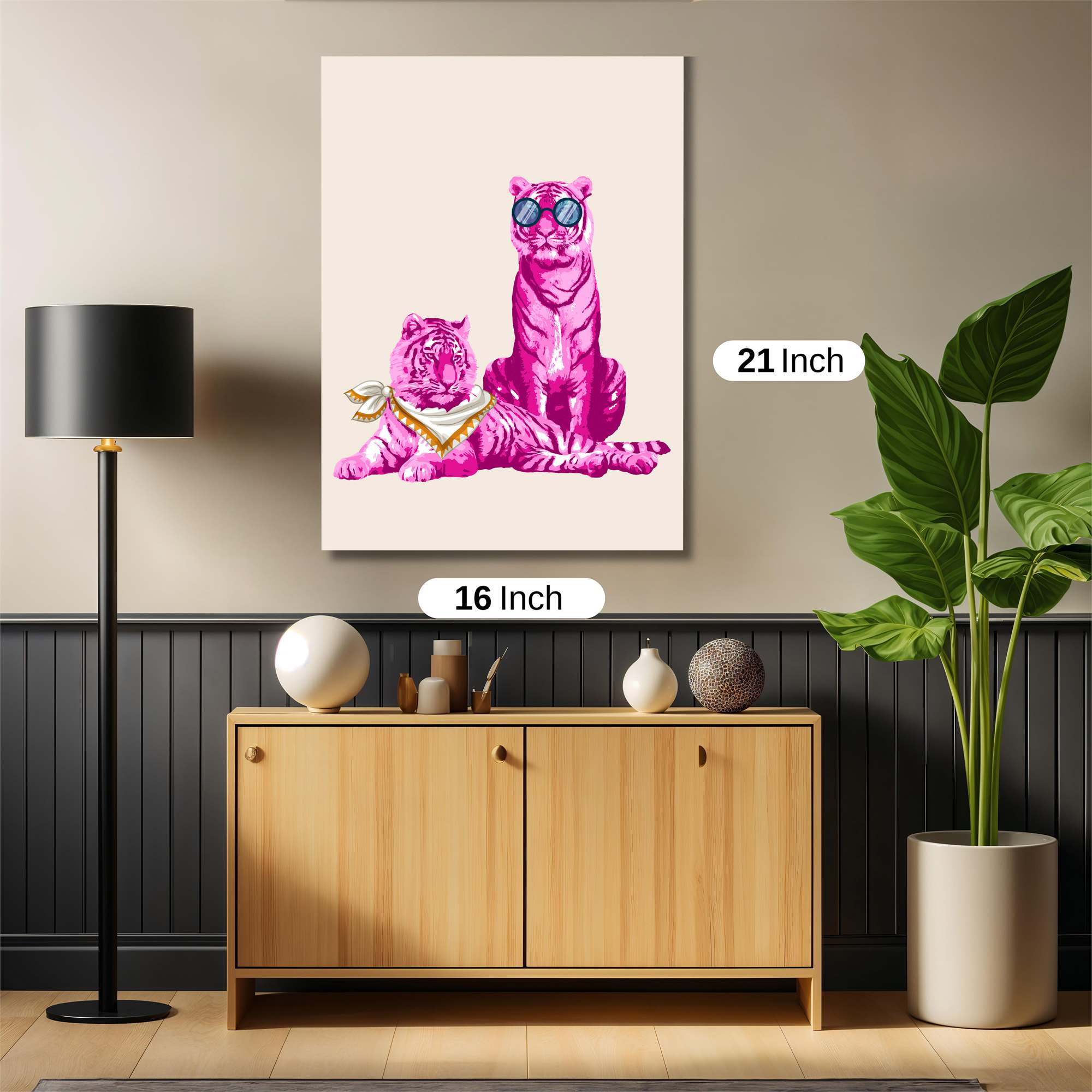 Tigers Whimsical Safe Wall Magnetic / M