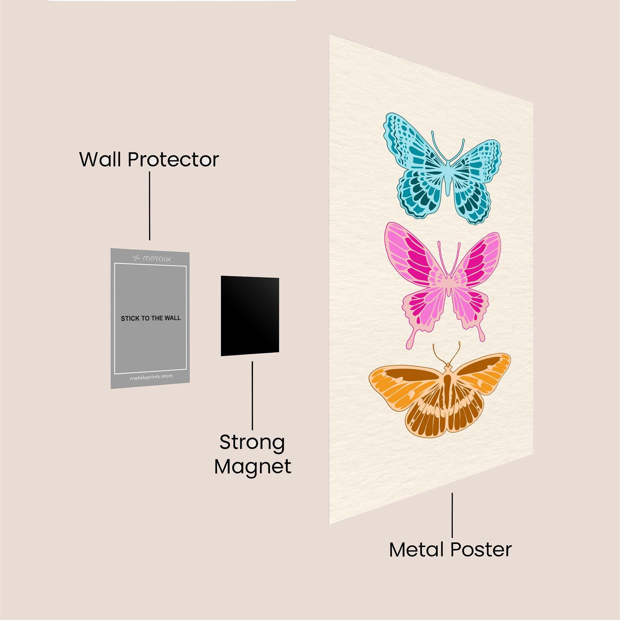 Butterfly Bliss Safe Wall Magnetic / M