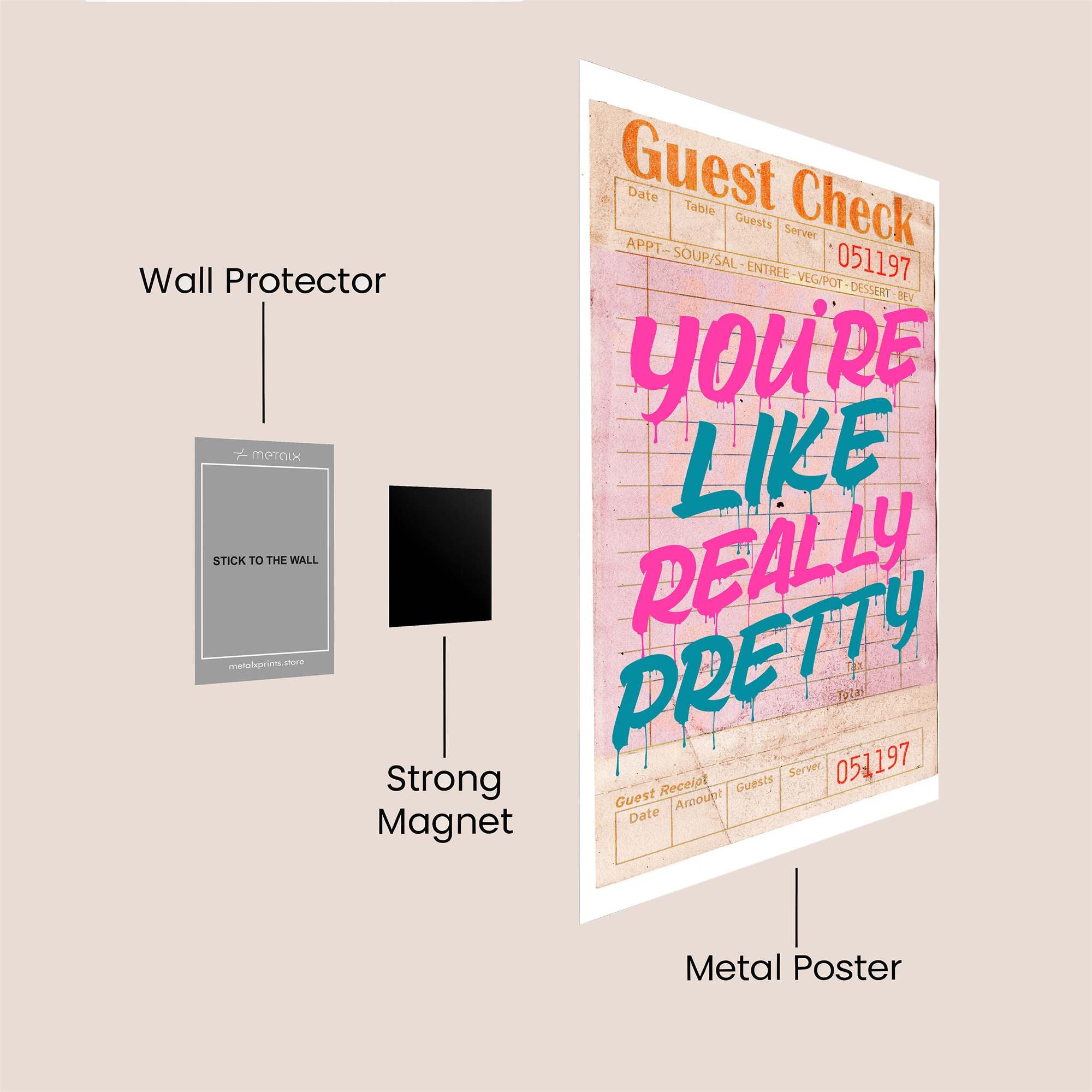 Check Charm Safe Wall Magnetic / M