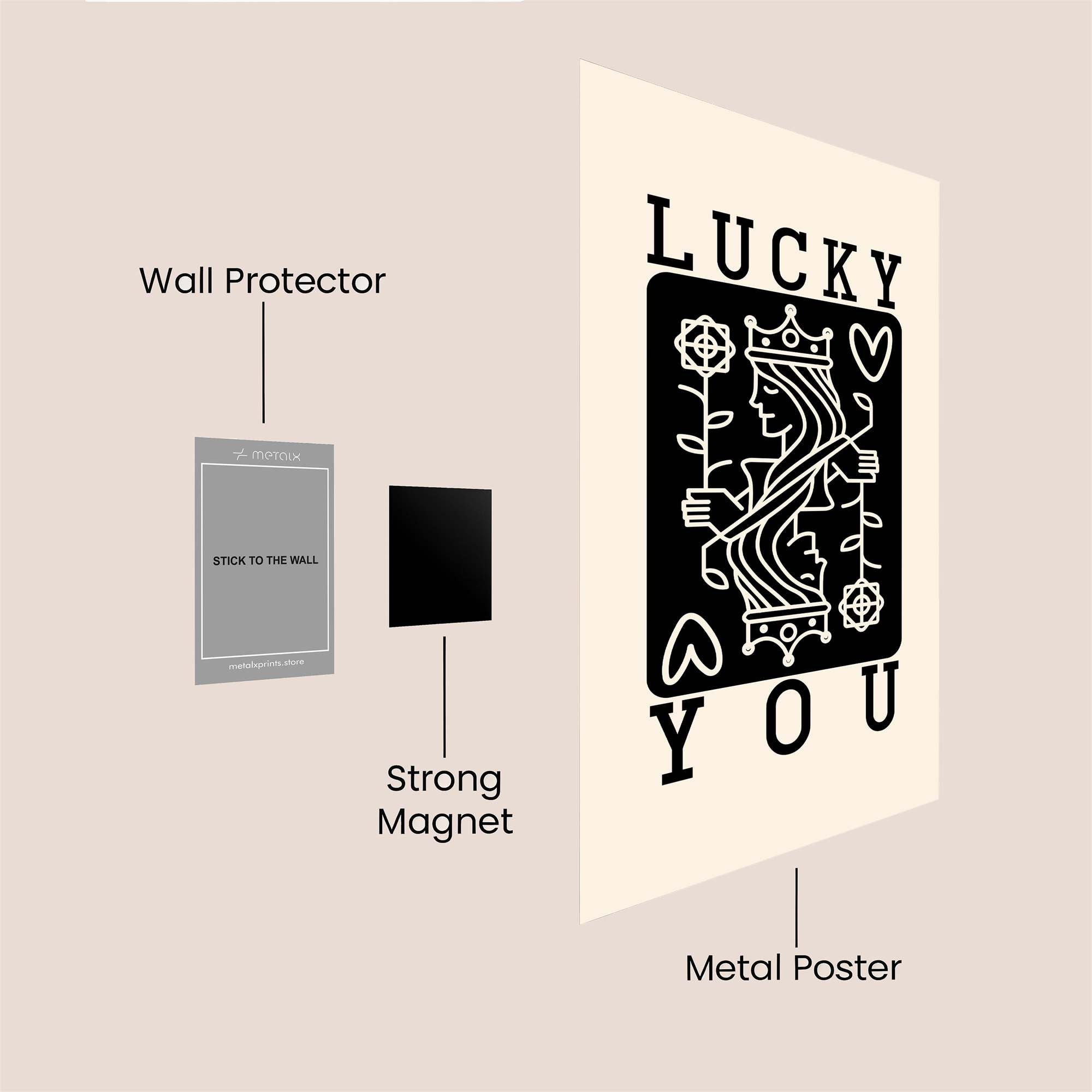 Queen Serene Safe Wall Magnetic / M
