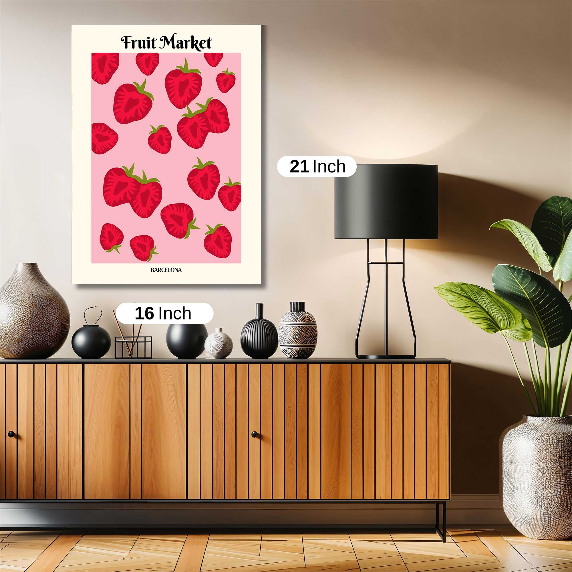 Strawberry Bliss Safe Wall Magnetic / M