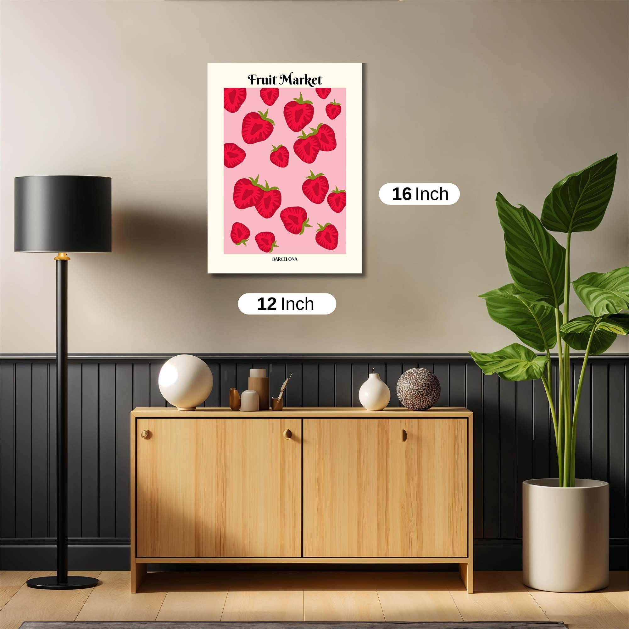 Strawberry Bliss Safe Wall Magnetic / M