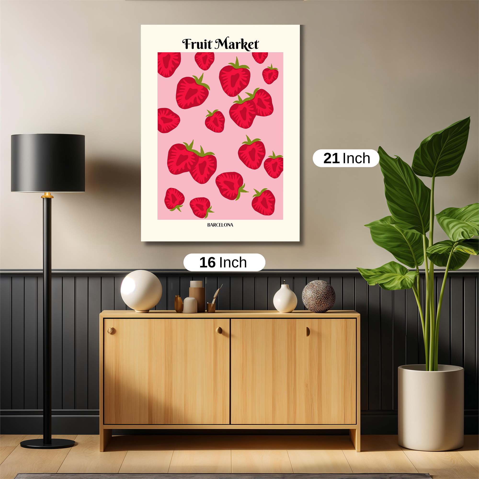 Strawberry Bliss Safe Wall Magnetic / M