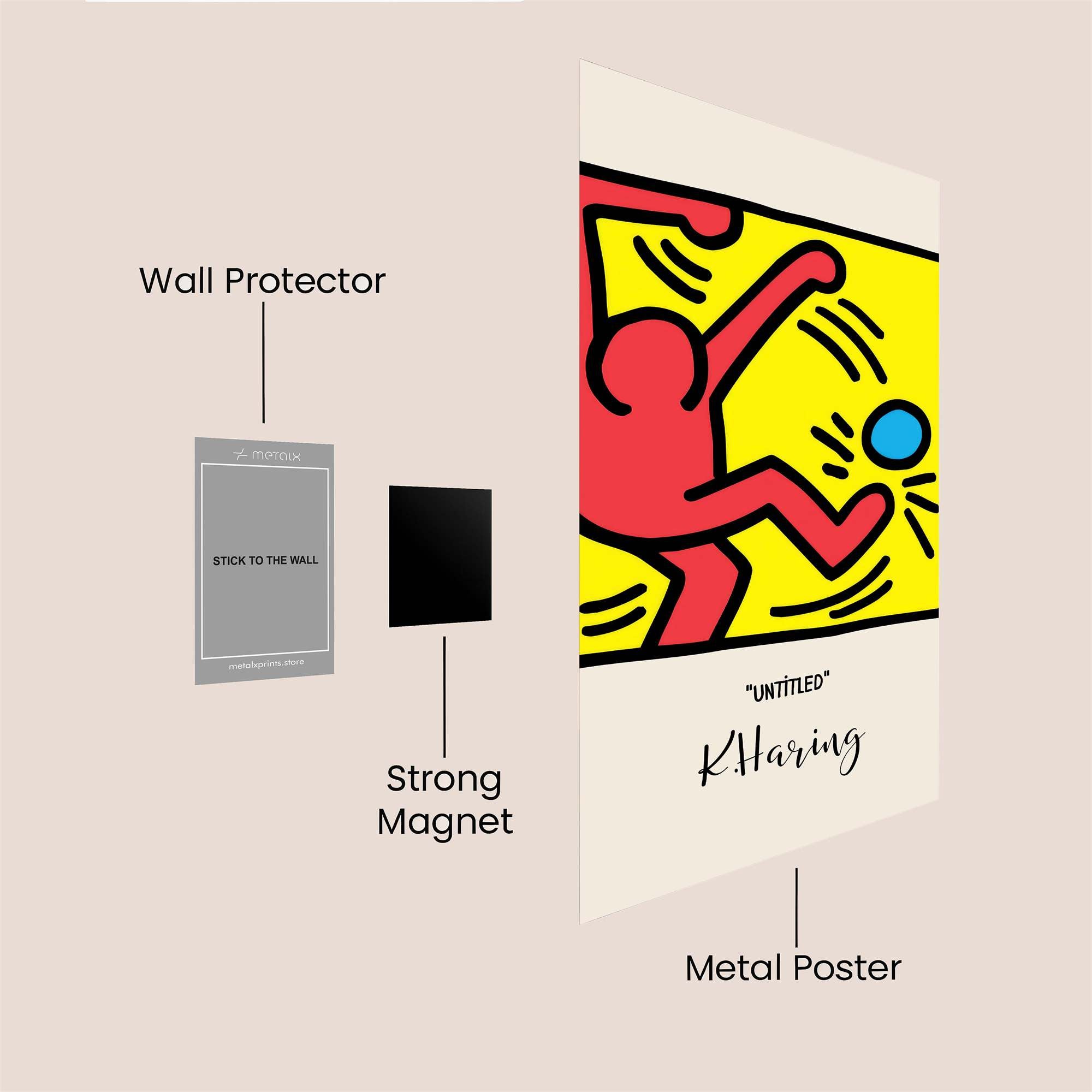 Haring Joy Safe Wall Magnetic / M