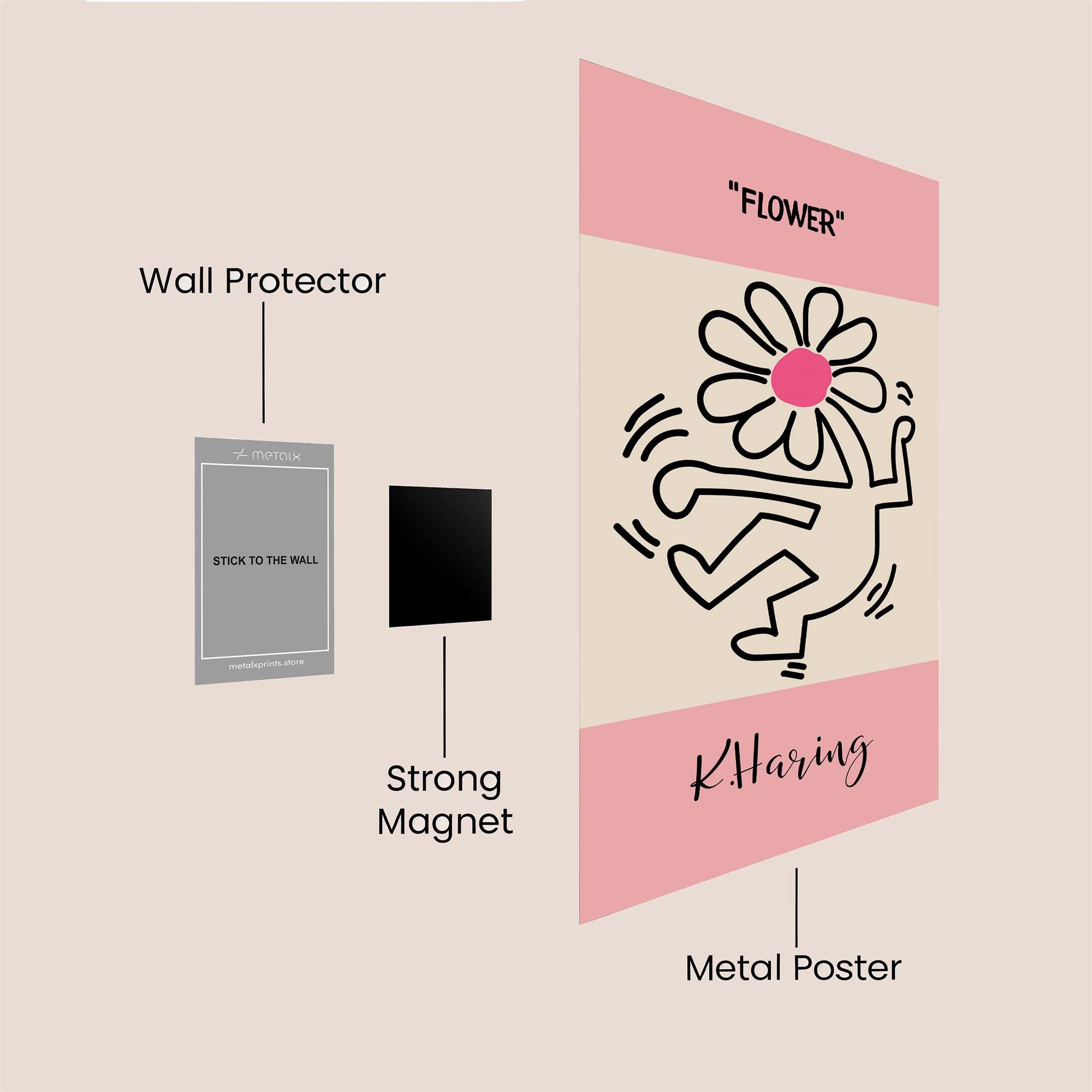 Flower Dance Safe Wall Magnetic / M