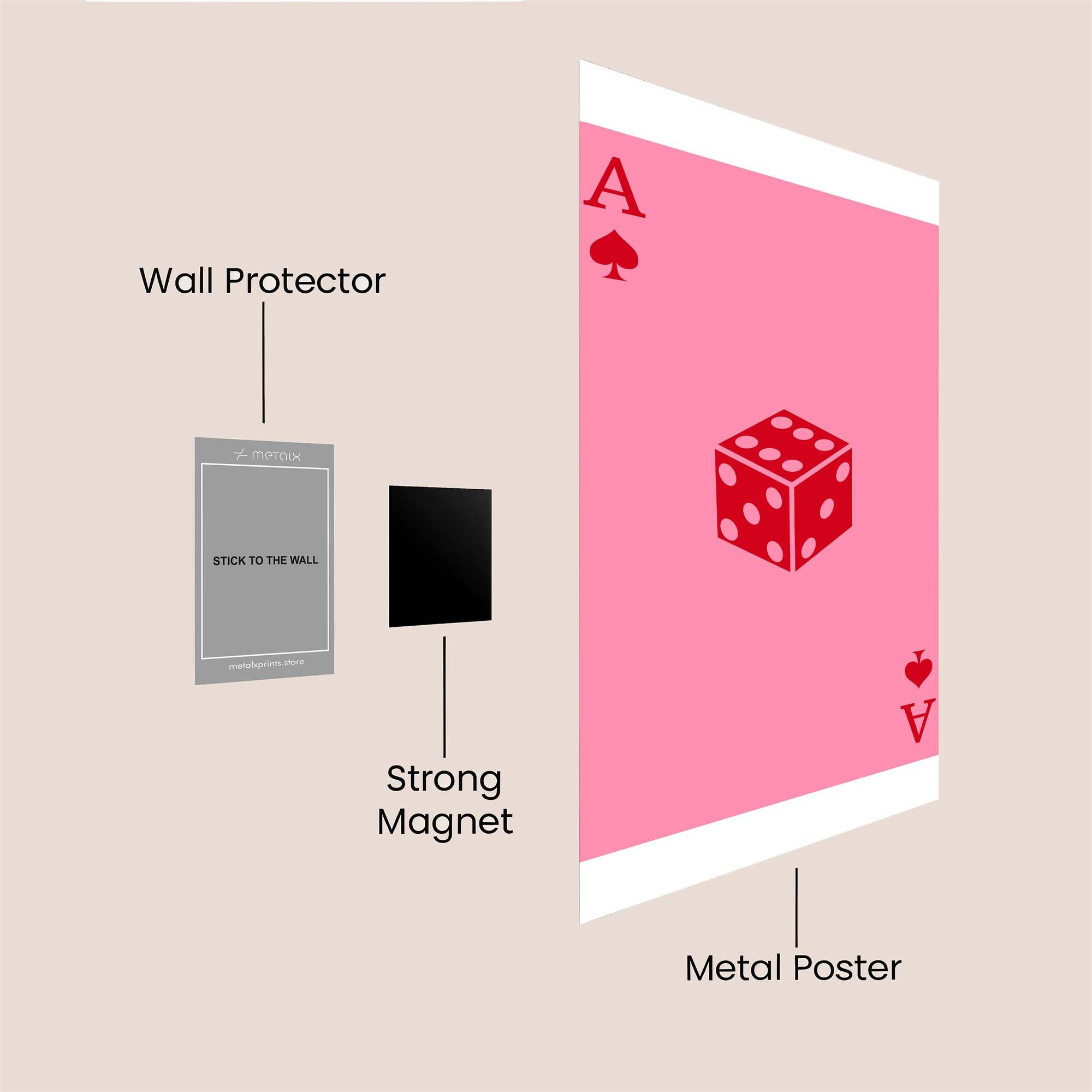 Ace Serene Safe Wall Magnetic / M