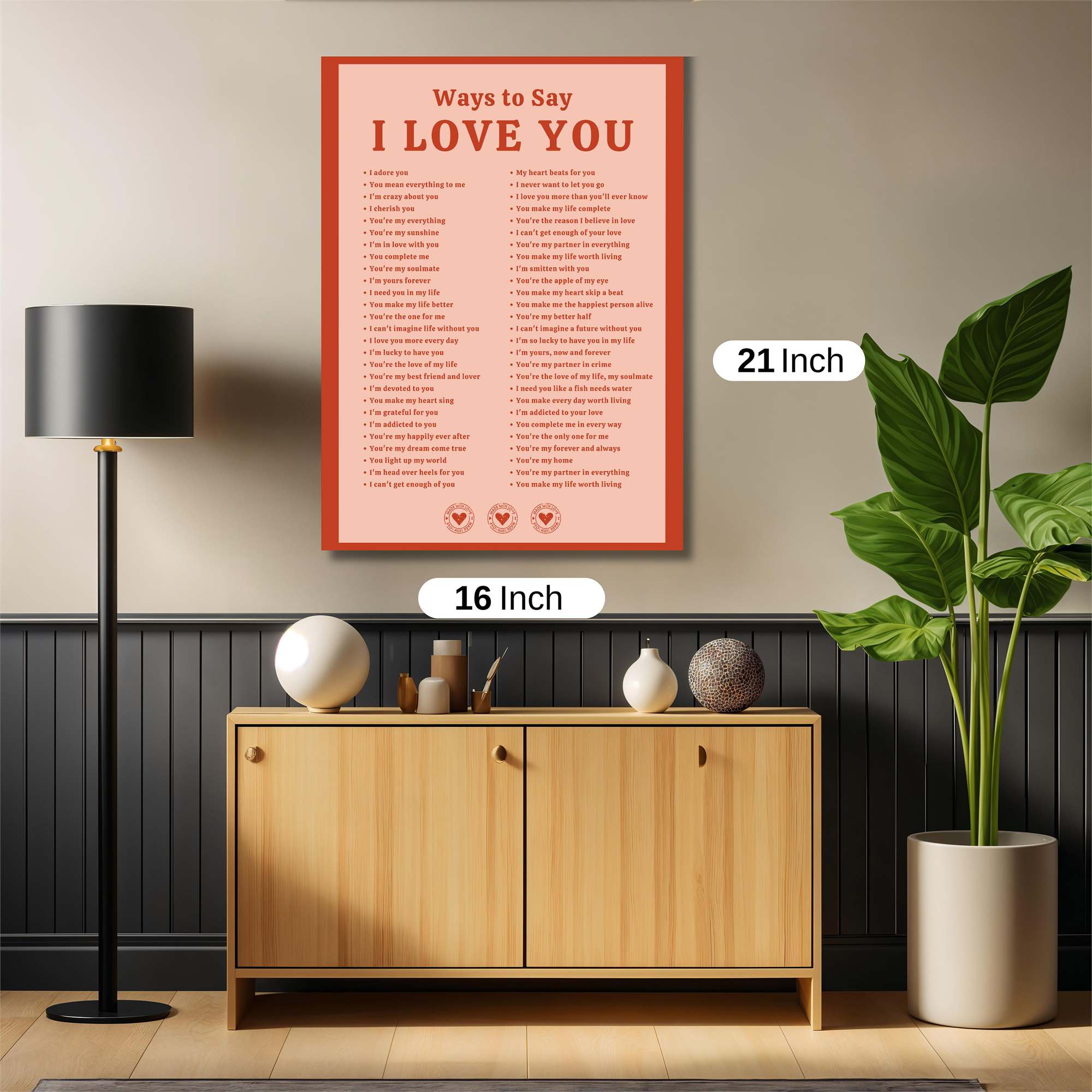 Love Whisper Safe Wall Magnetic / M