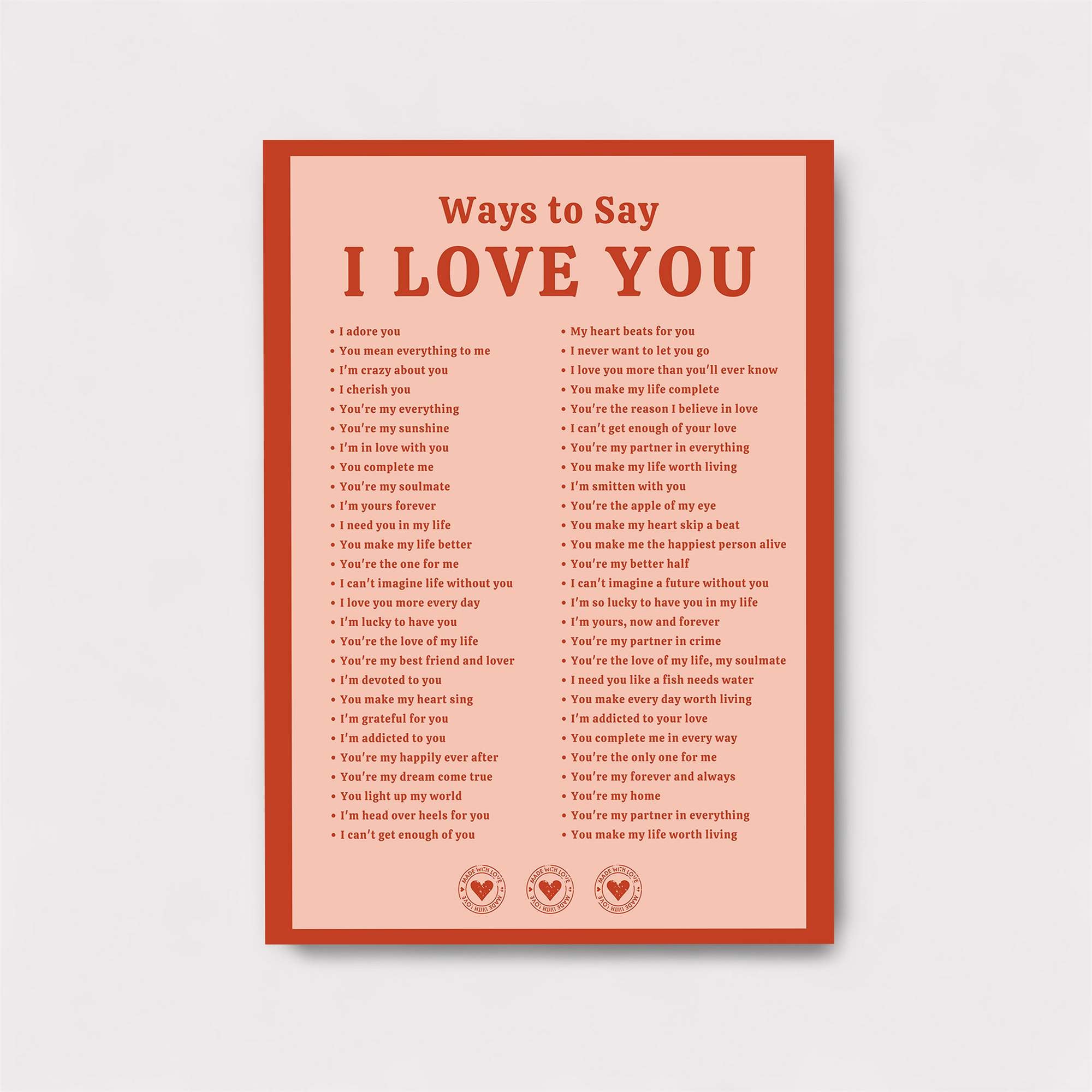 Love Whisper Safe Wall Magnetic / M