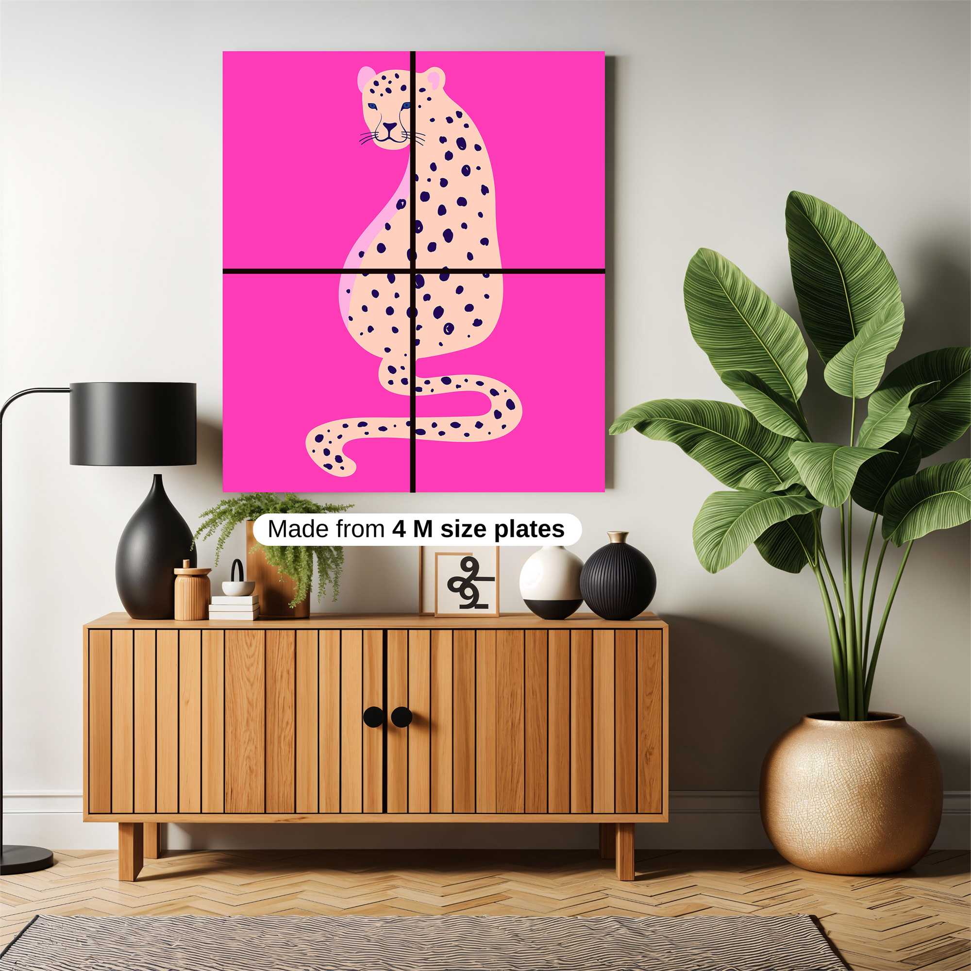Leopard Whimsy Safe Wall Magnetic / M