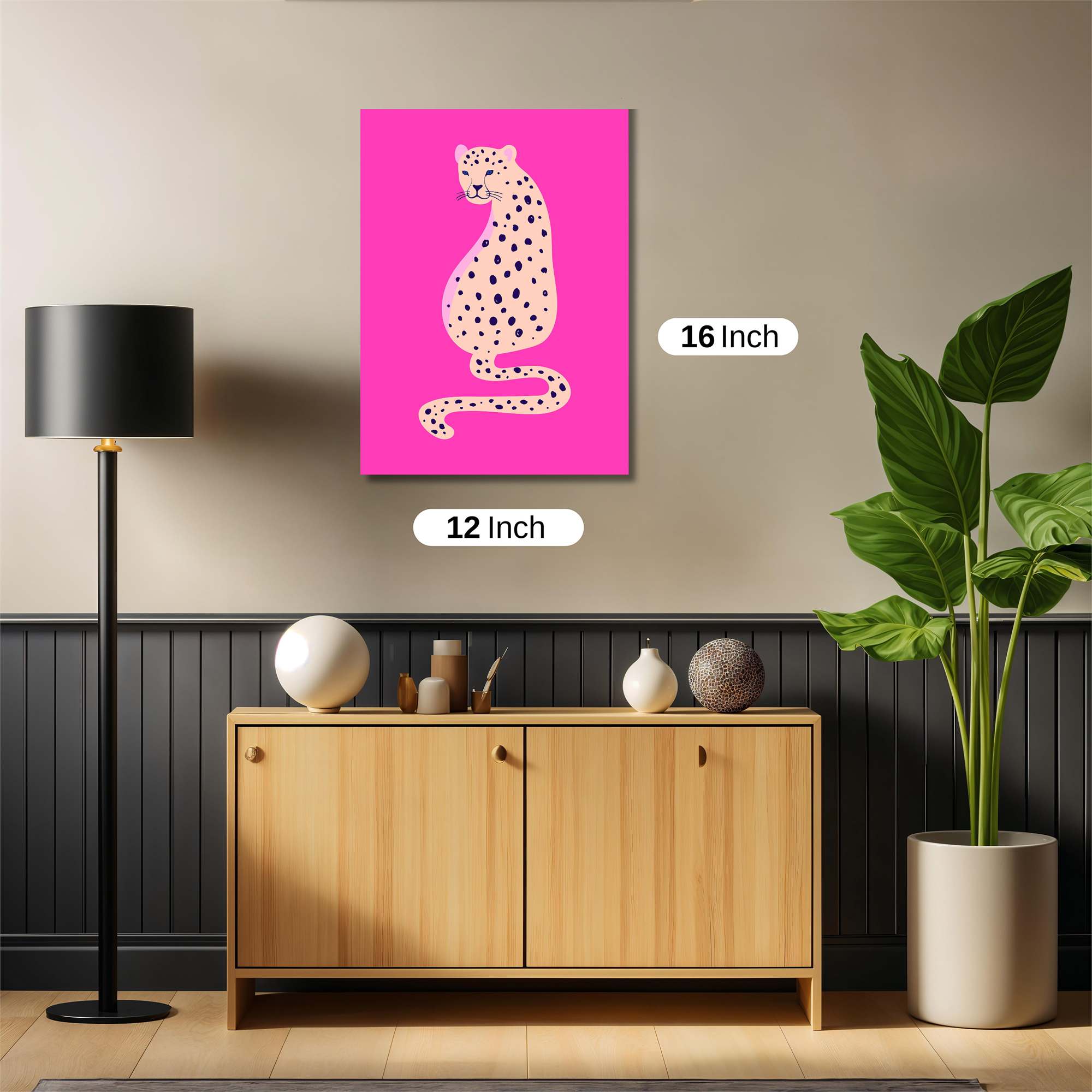 Leopard Whimsy Safe Wall Magnetic / M