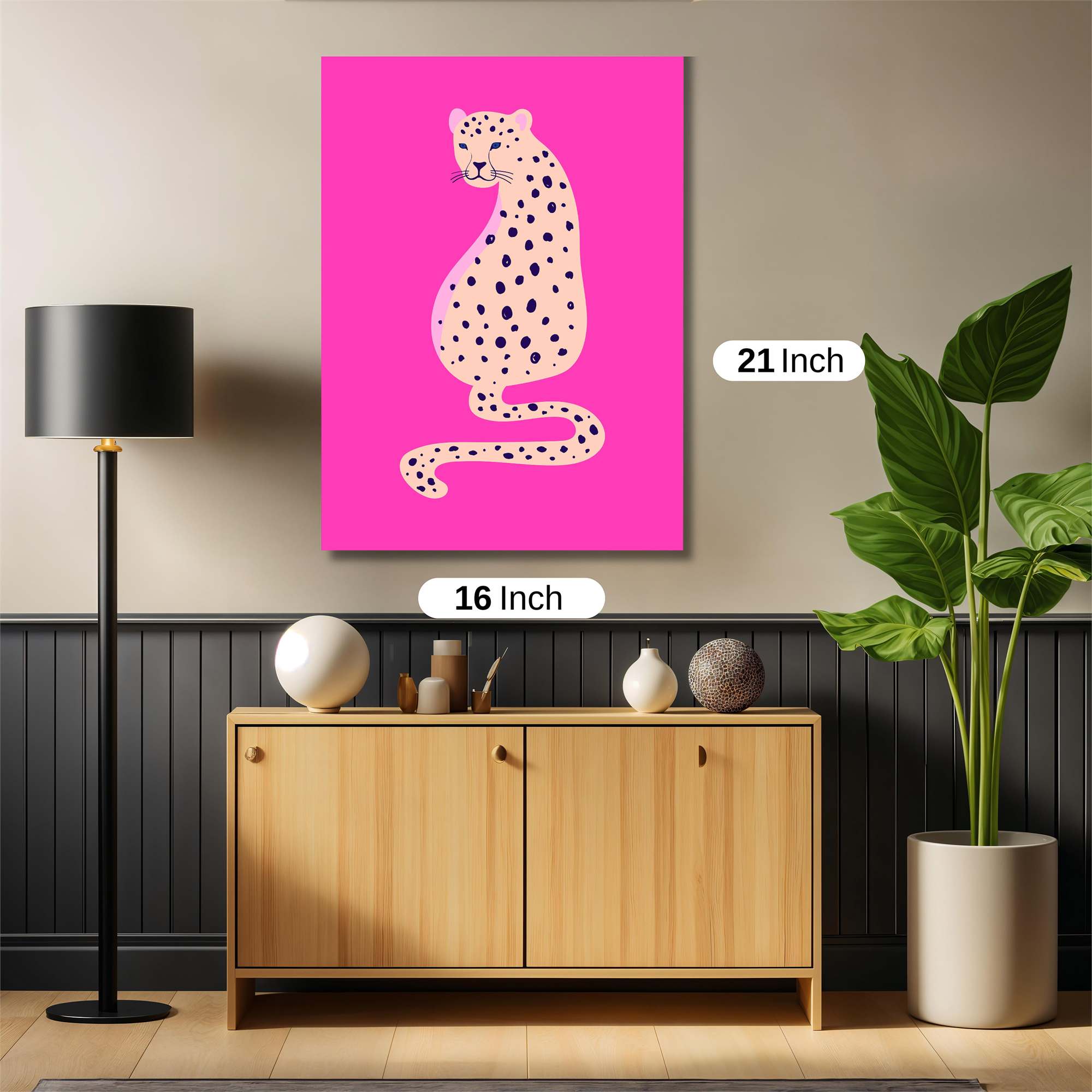 Leopard Whimsy Safe Wall Magnetic / M