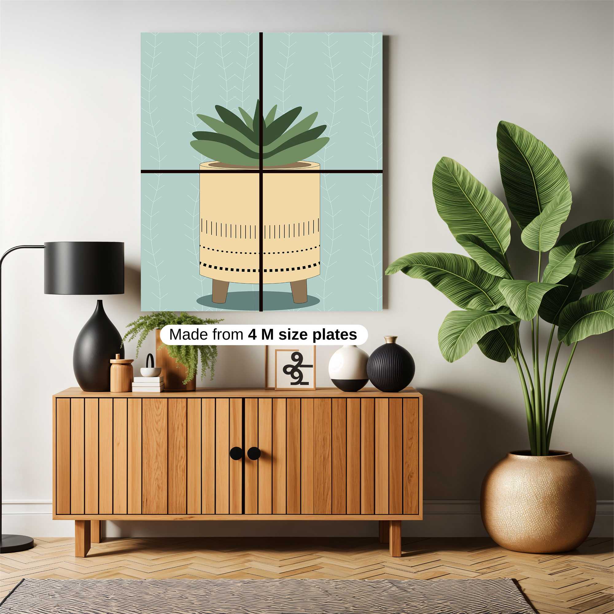 Succulent Serenity Safe Wall Magnetic / M