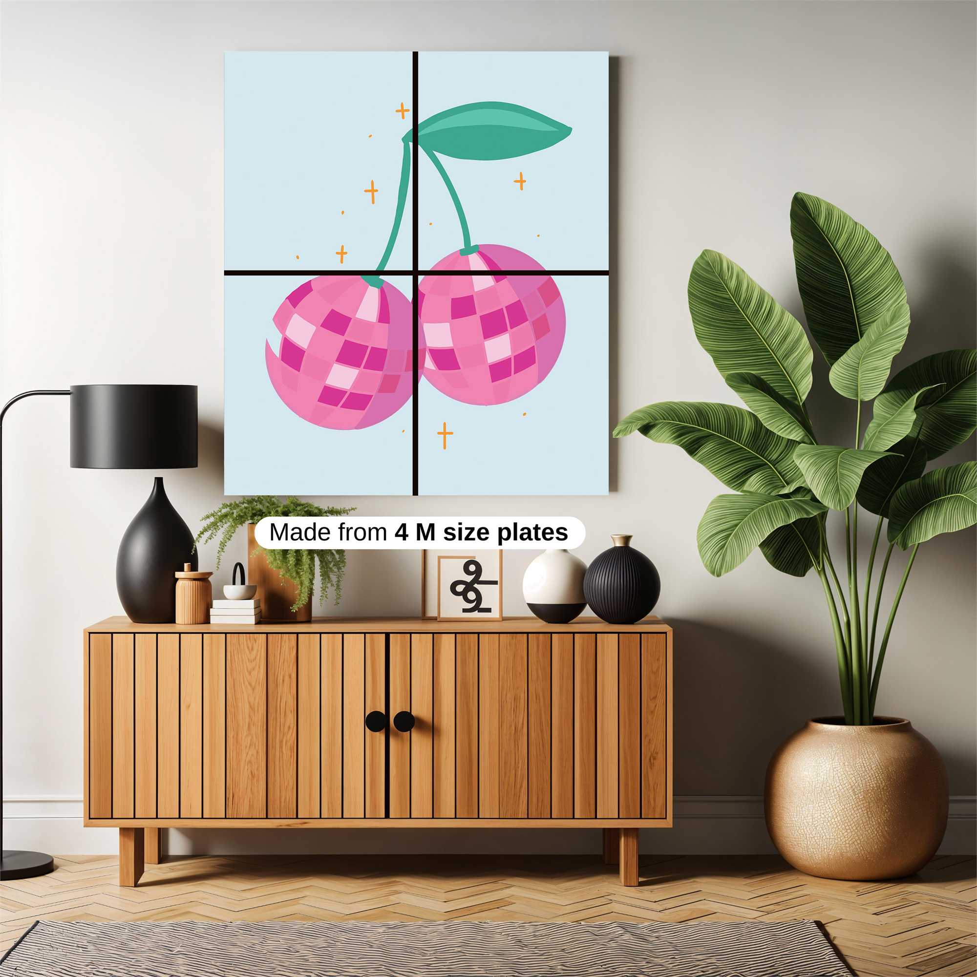 Disco Cherries Safe Wall Magnetic / M