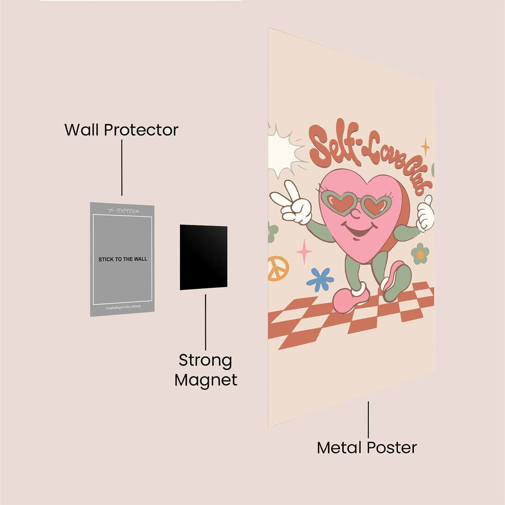 Heart Dance Safe Wall Magnetic / M