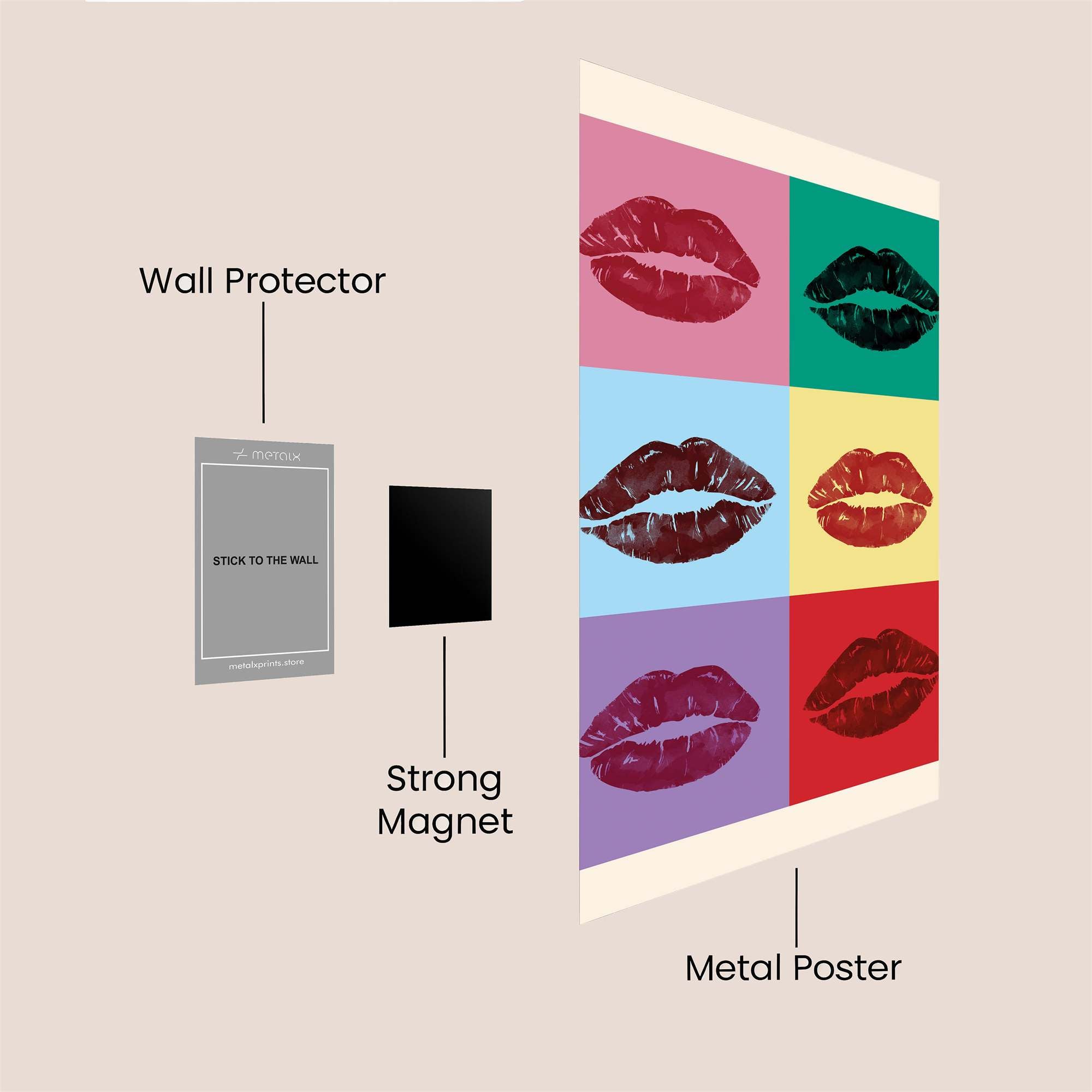 Warhol Whimsy Safe Wall Magnetic / M