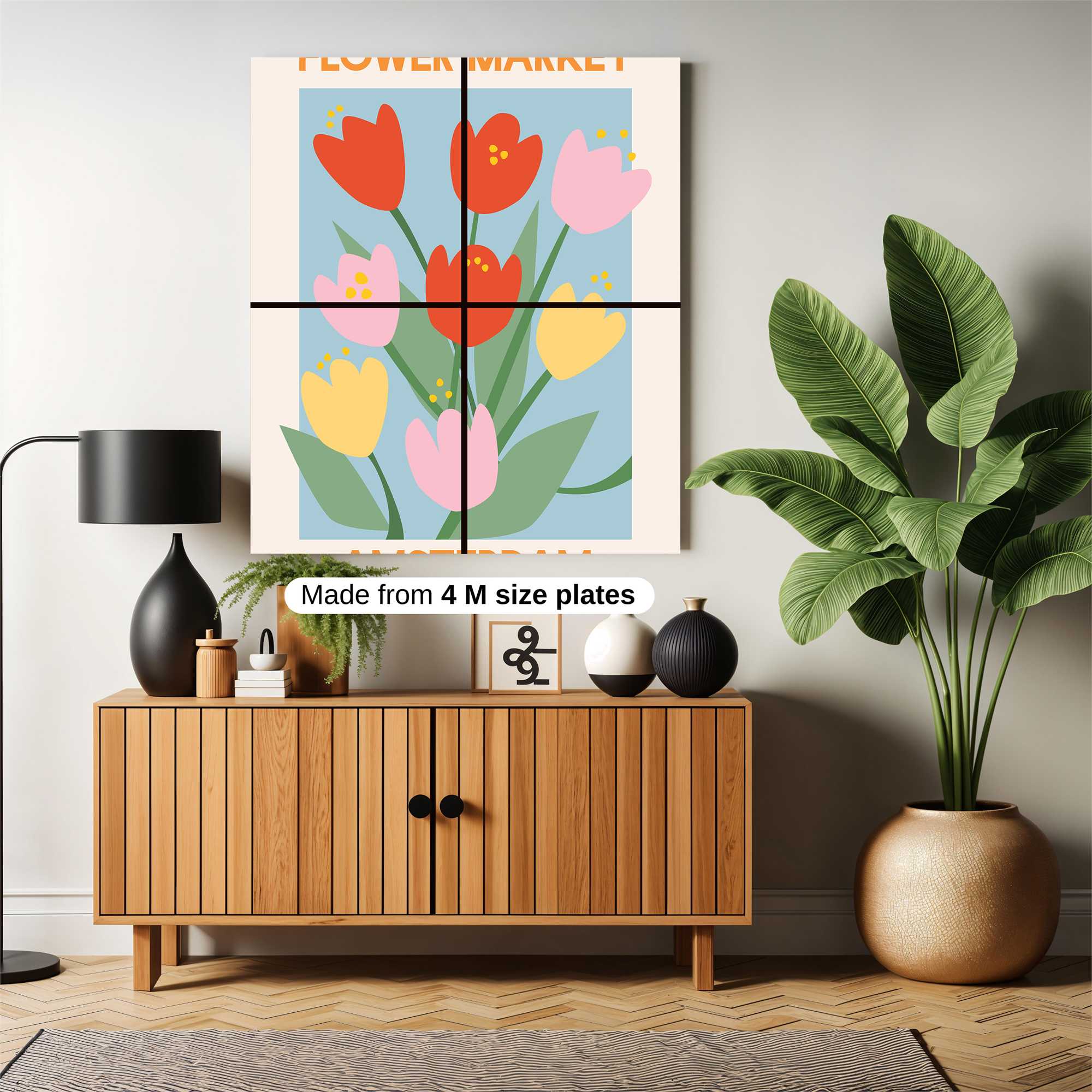 Tulip Tranquility Safe Wall Magnetic / M