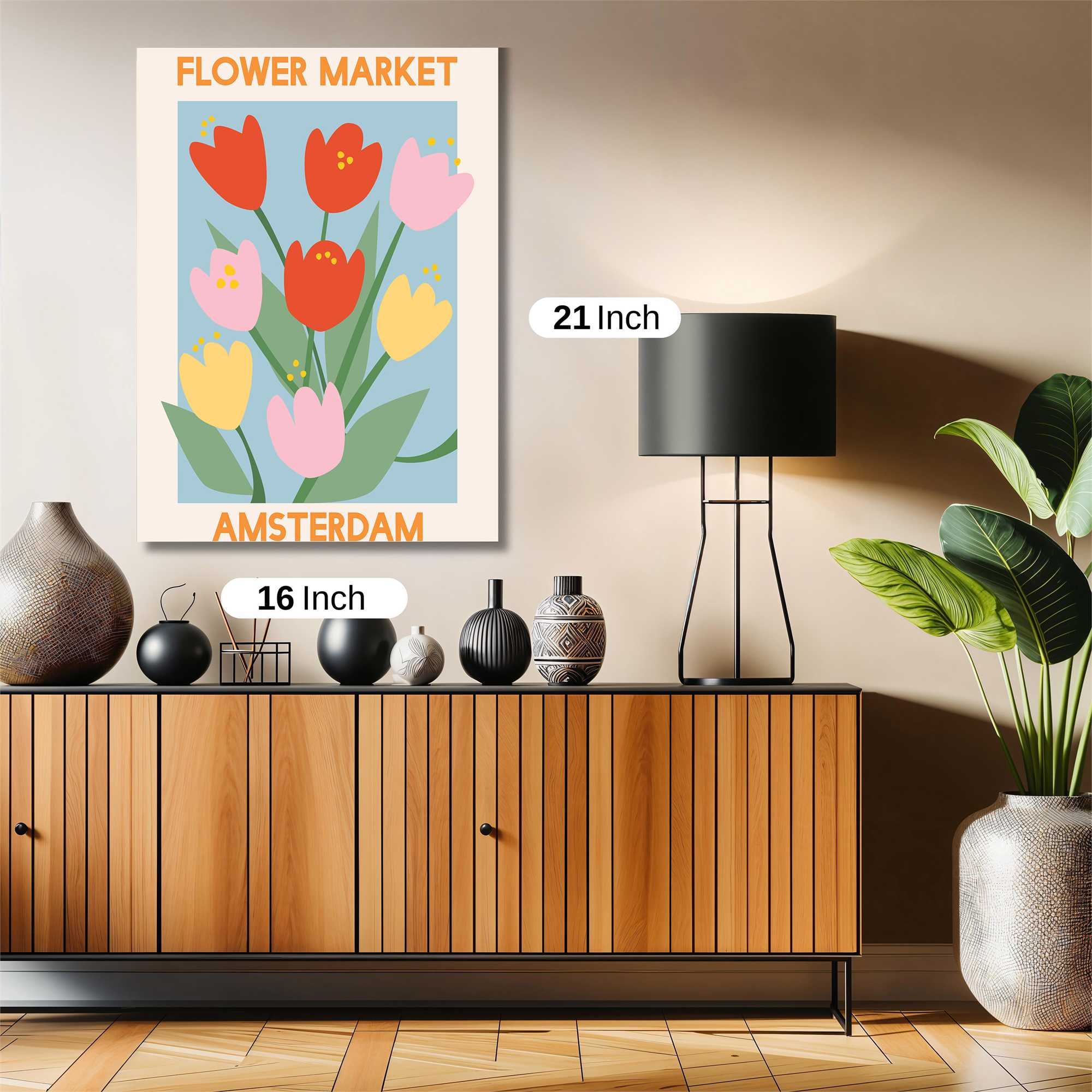 Tulip Tranquility Safe Wall Magnetic / M
