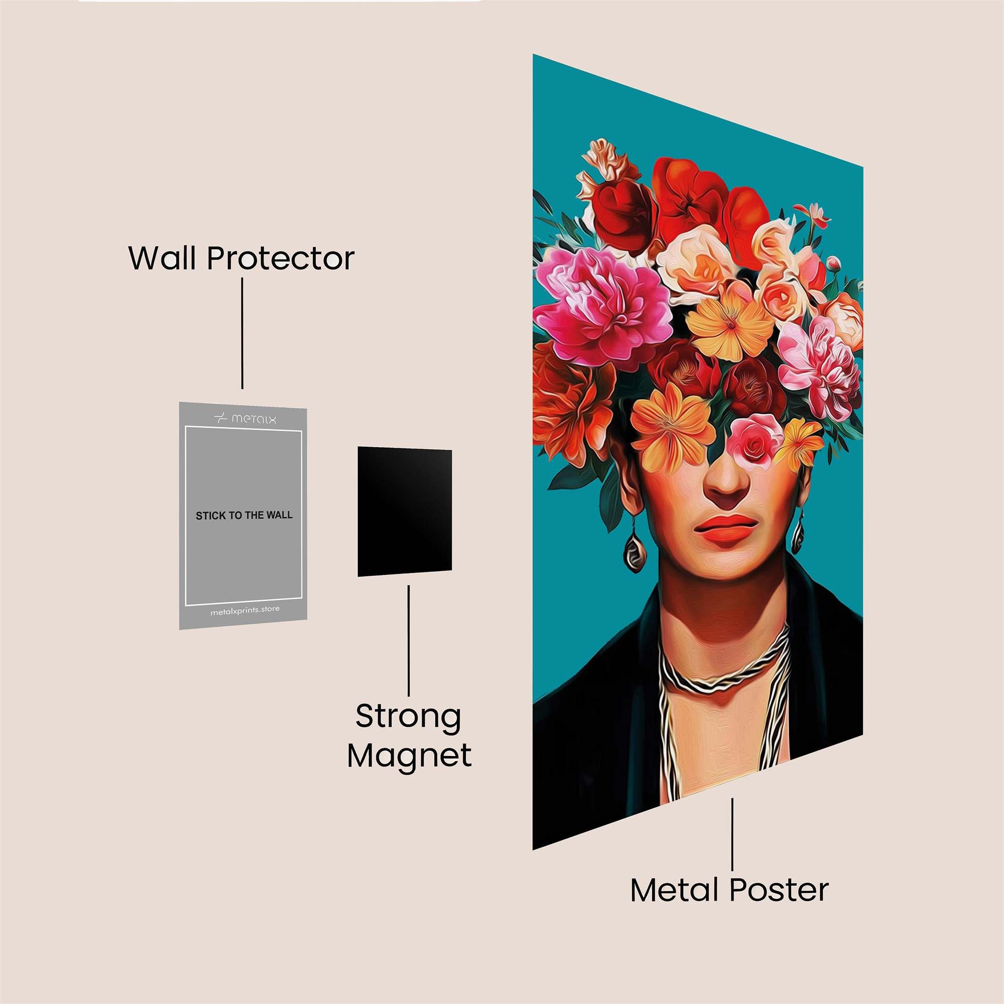 Frida Vibrant Safe Wall Magnetic / M