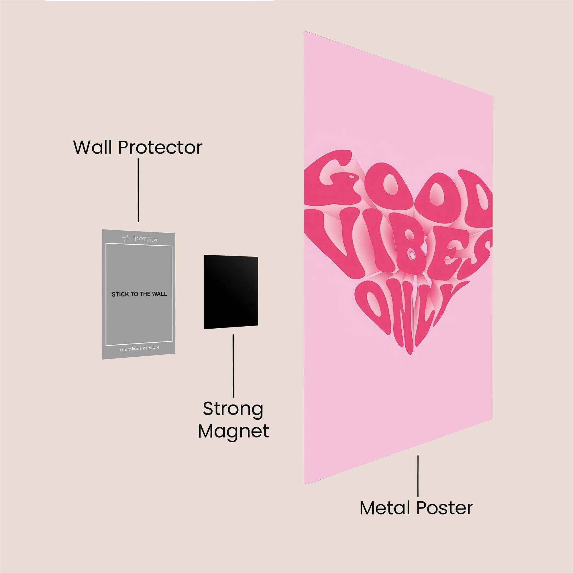 Vibes Euphoria Safe Wall Magnetic / M
