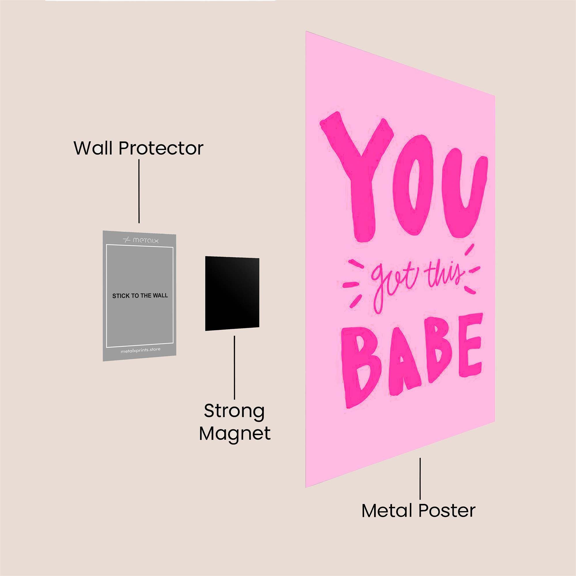 Babe Boost Safe Wall Magnetic / M