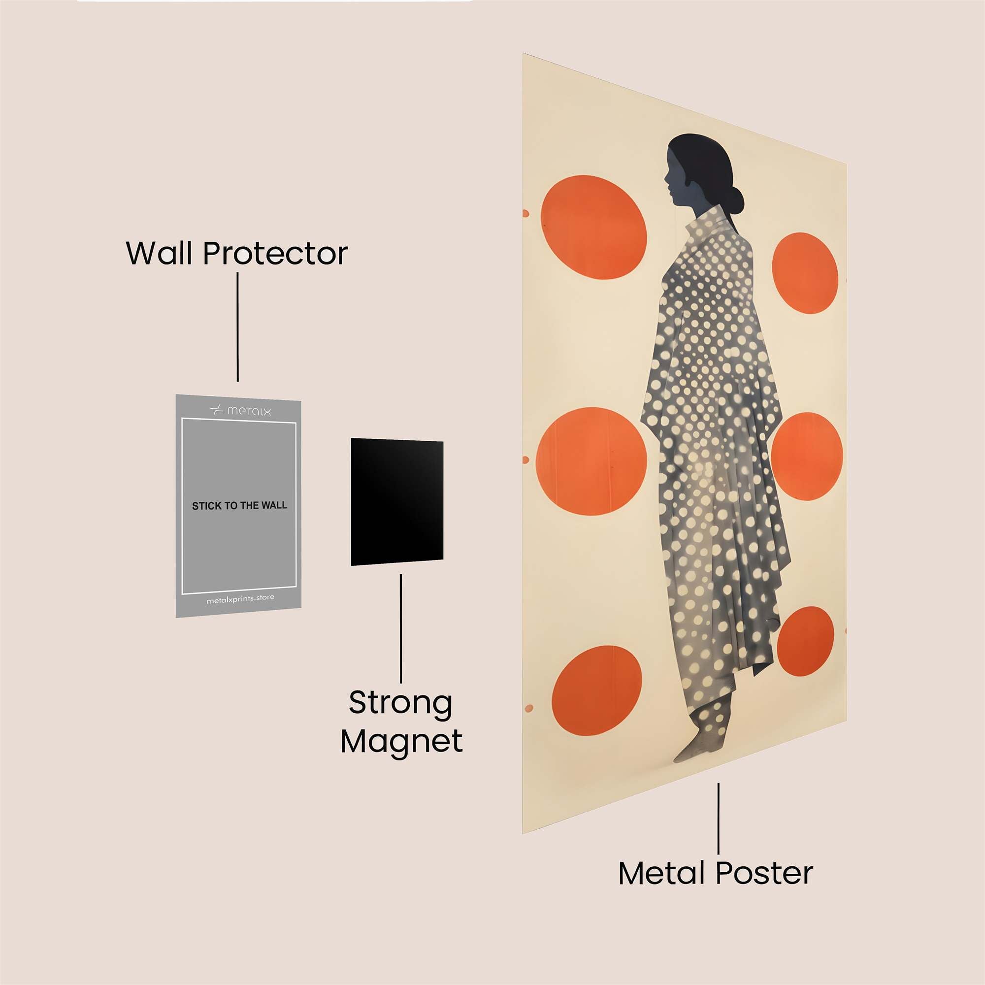 Silhouette Serenity Safe Wall Magnetic / M