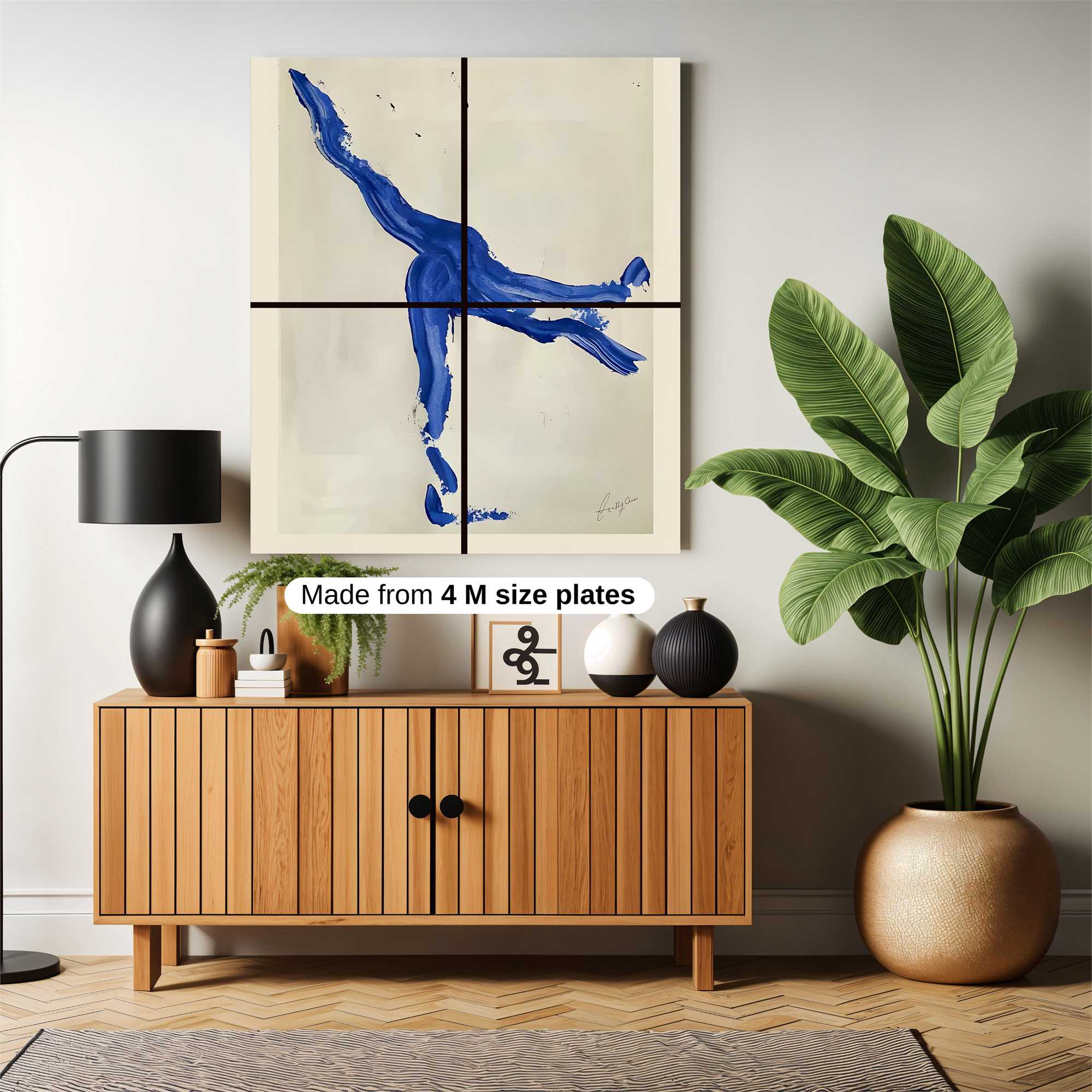 Blue Whimsy Safe Wall Magnetic / M