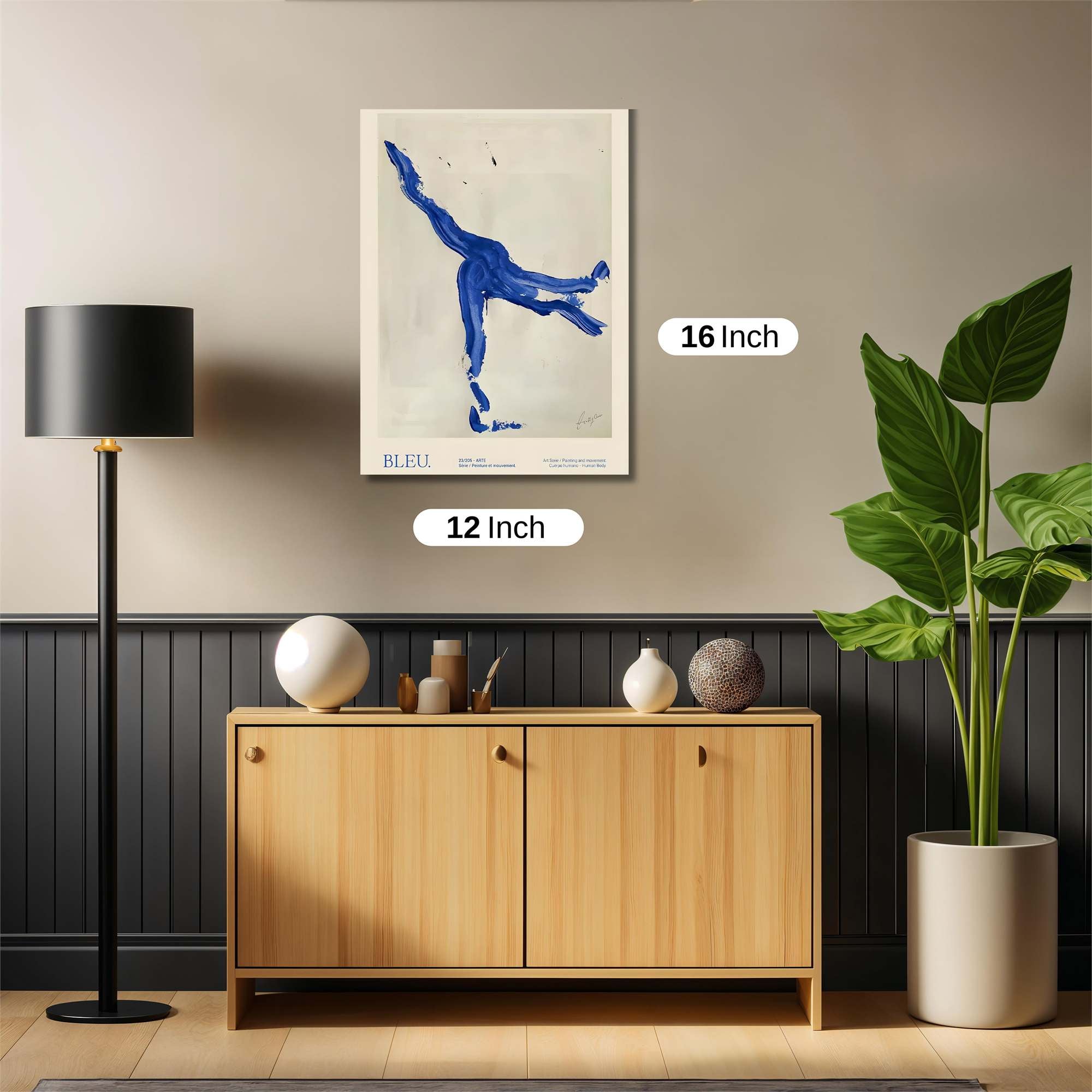 Blue Whimsy Safe Wall Magnetic / M